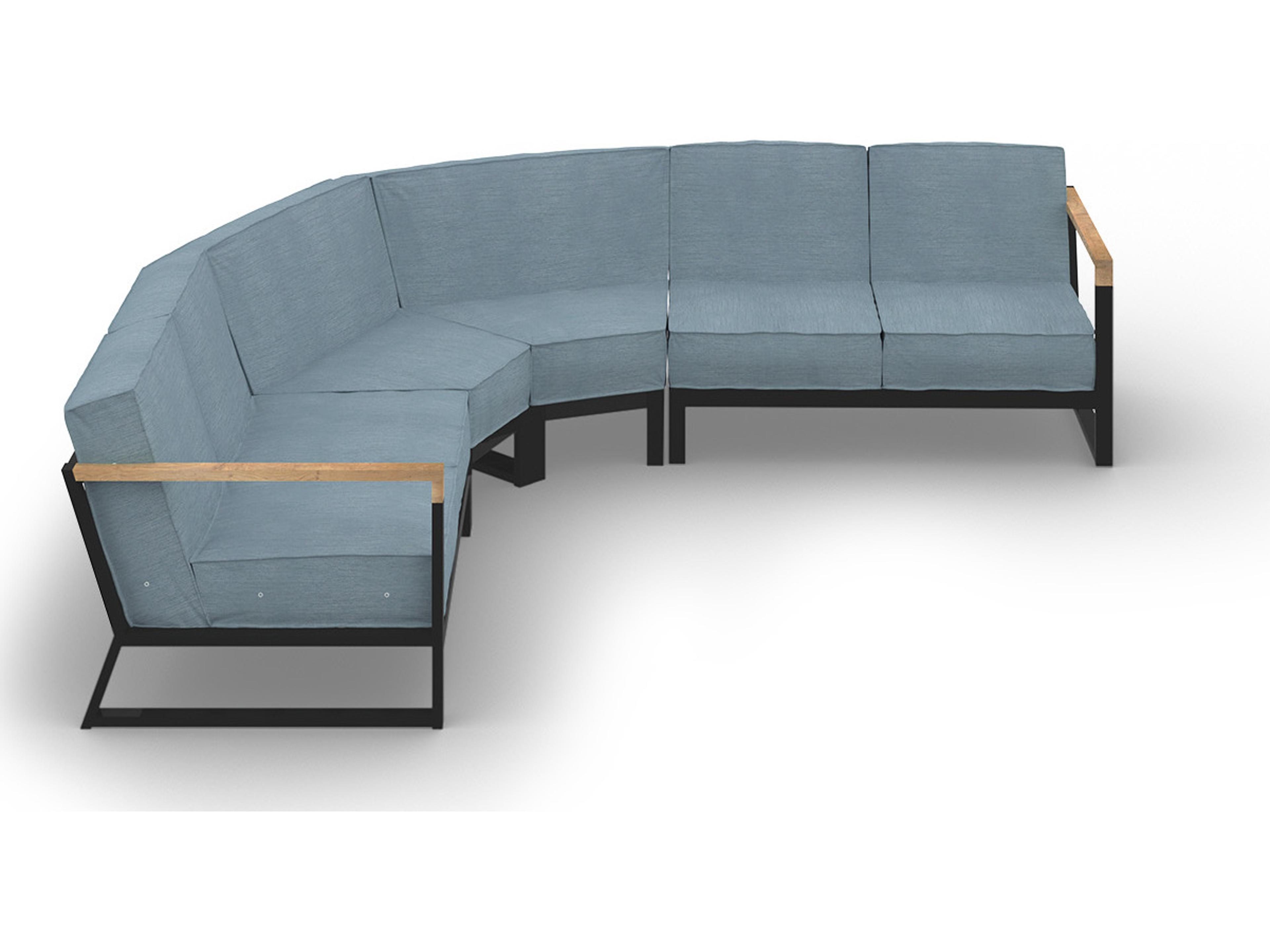 MamaGreen Bondi Beau Aluminum Sectional Outdoor Patio Lounge Set