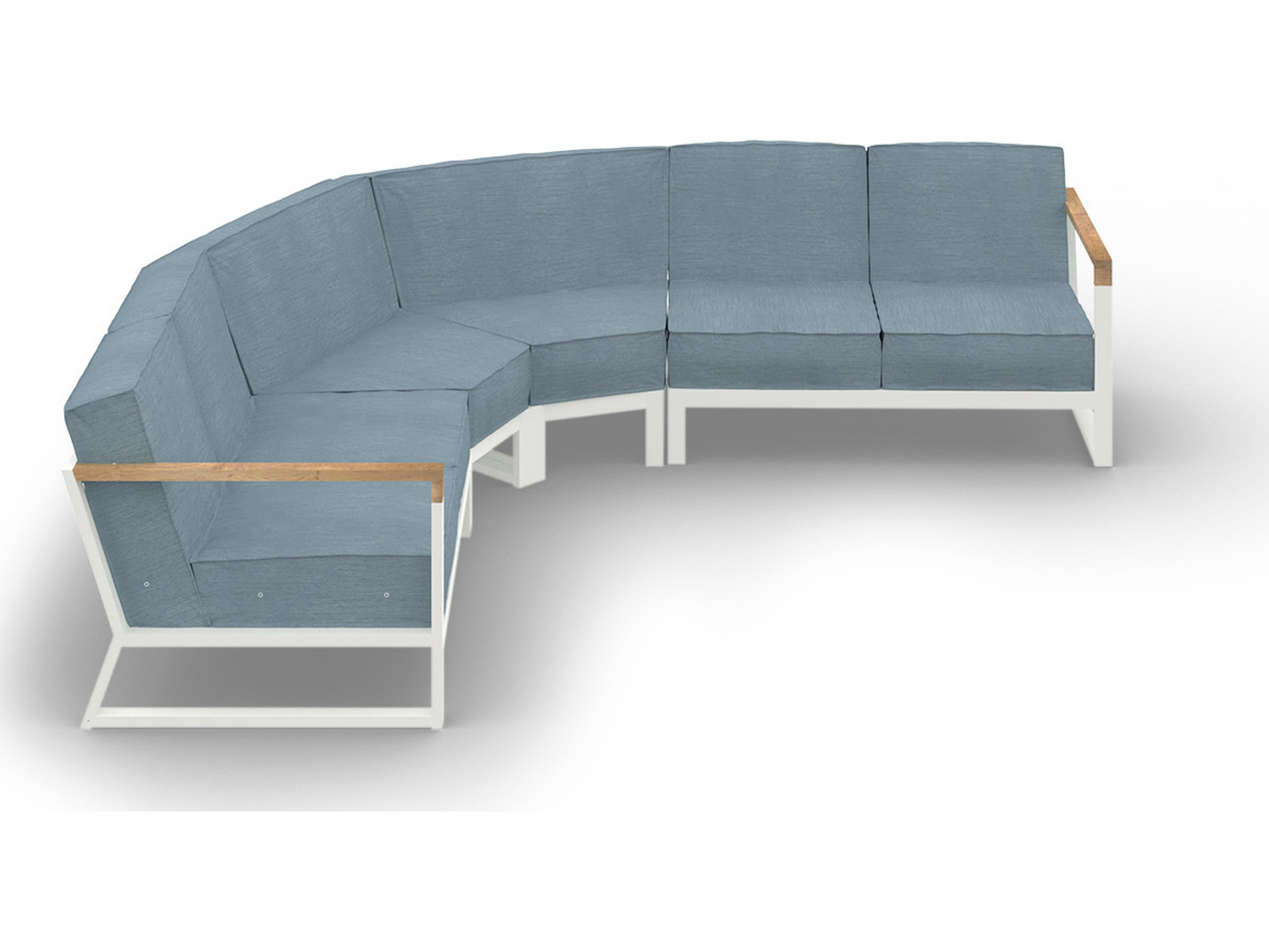 MamaGreen Bondi Beau Aluminum Sectional Outdoor Patio Lounge Set