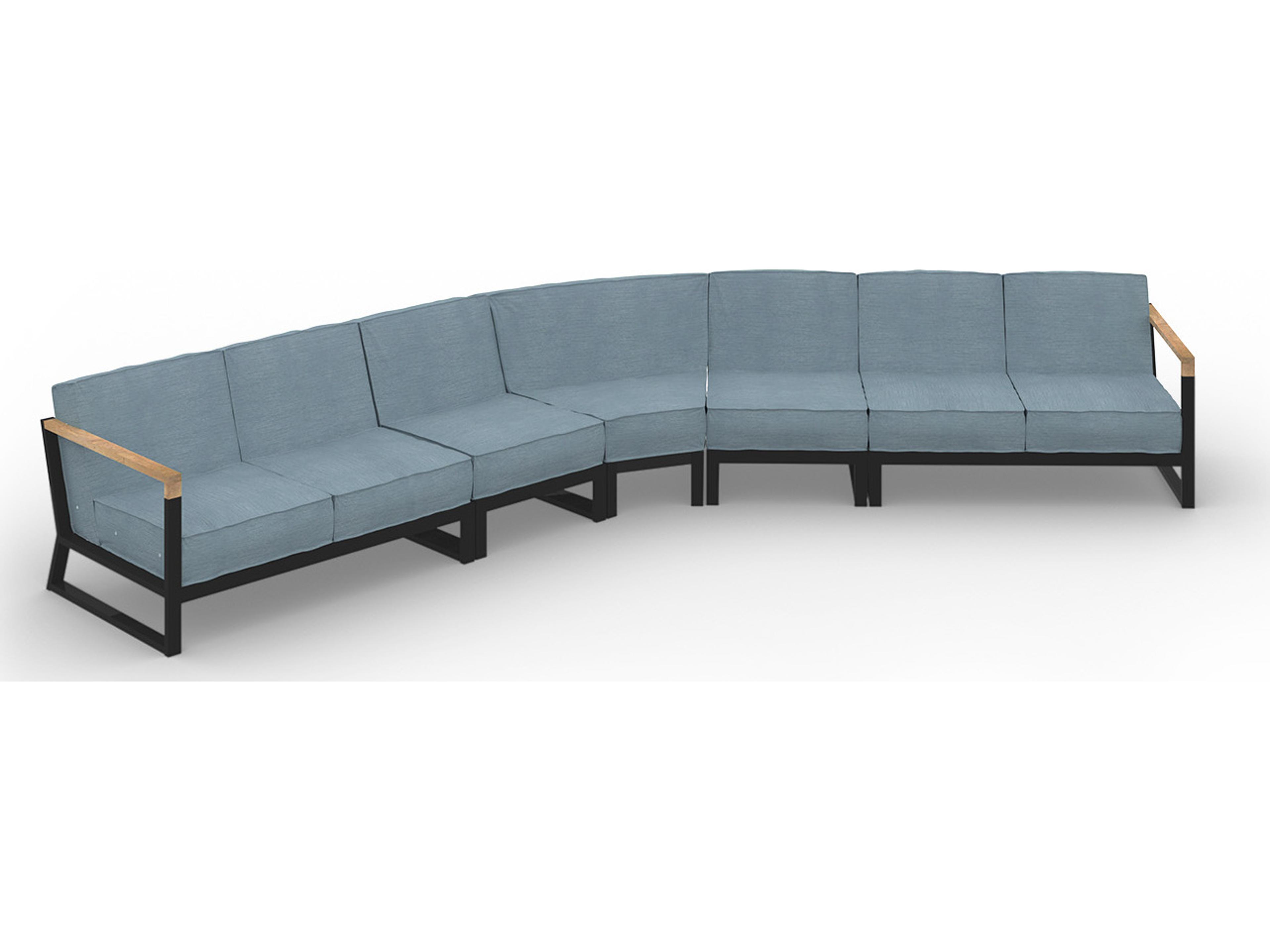 MamaGreen Bondi Beau Aluminum Sectional Patio Lounge Set