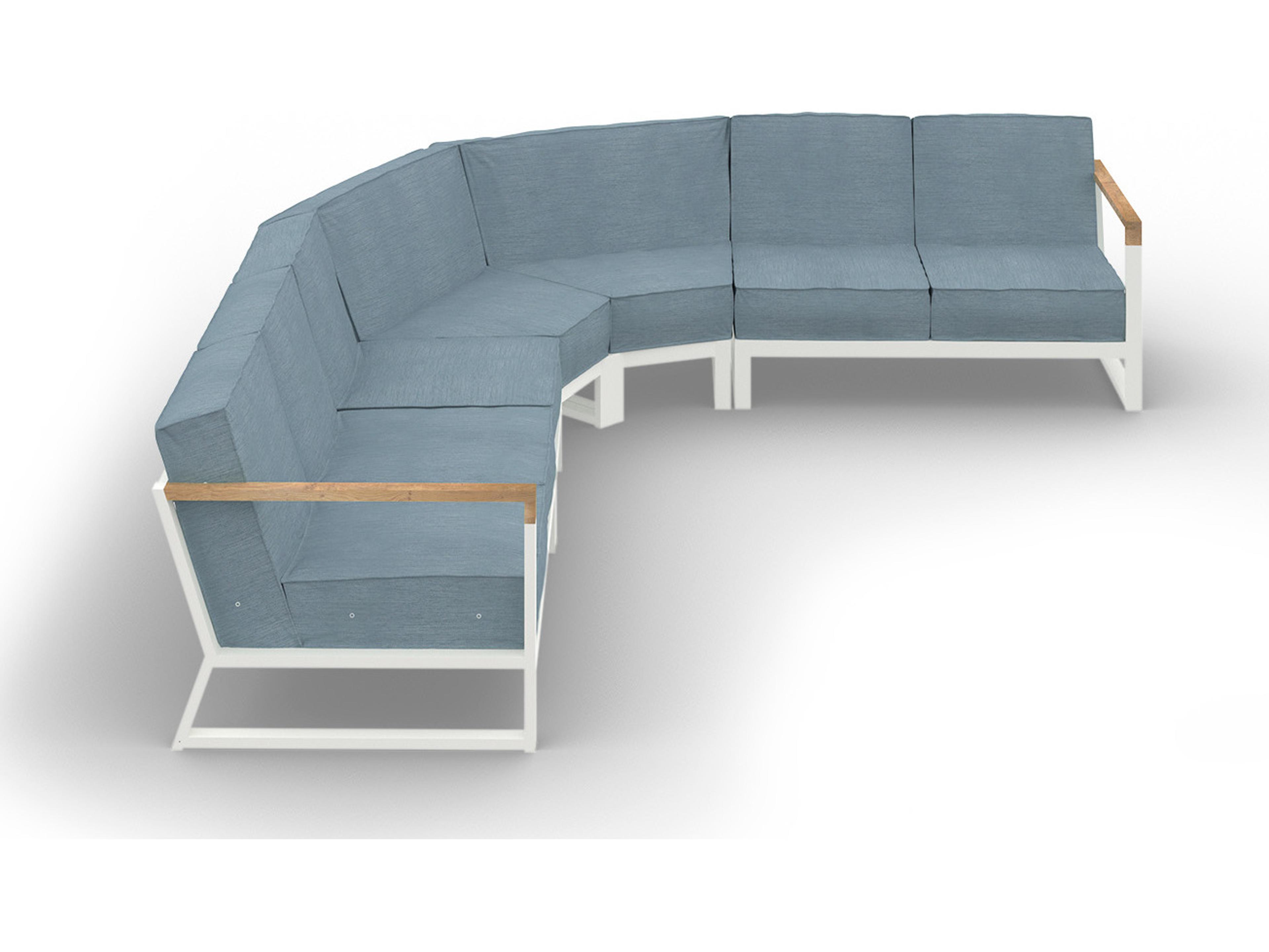 MamaGreen Bondi Beau Aluminum Sectional Outdoor Patio Lounge Set