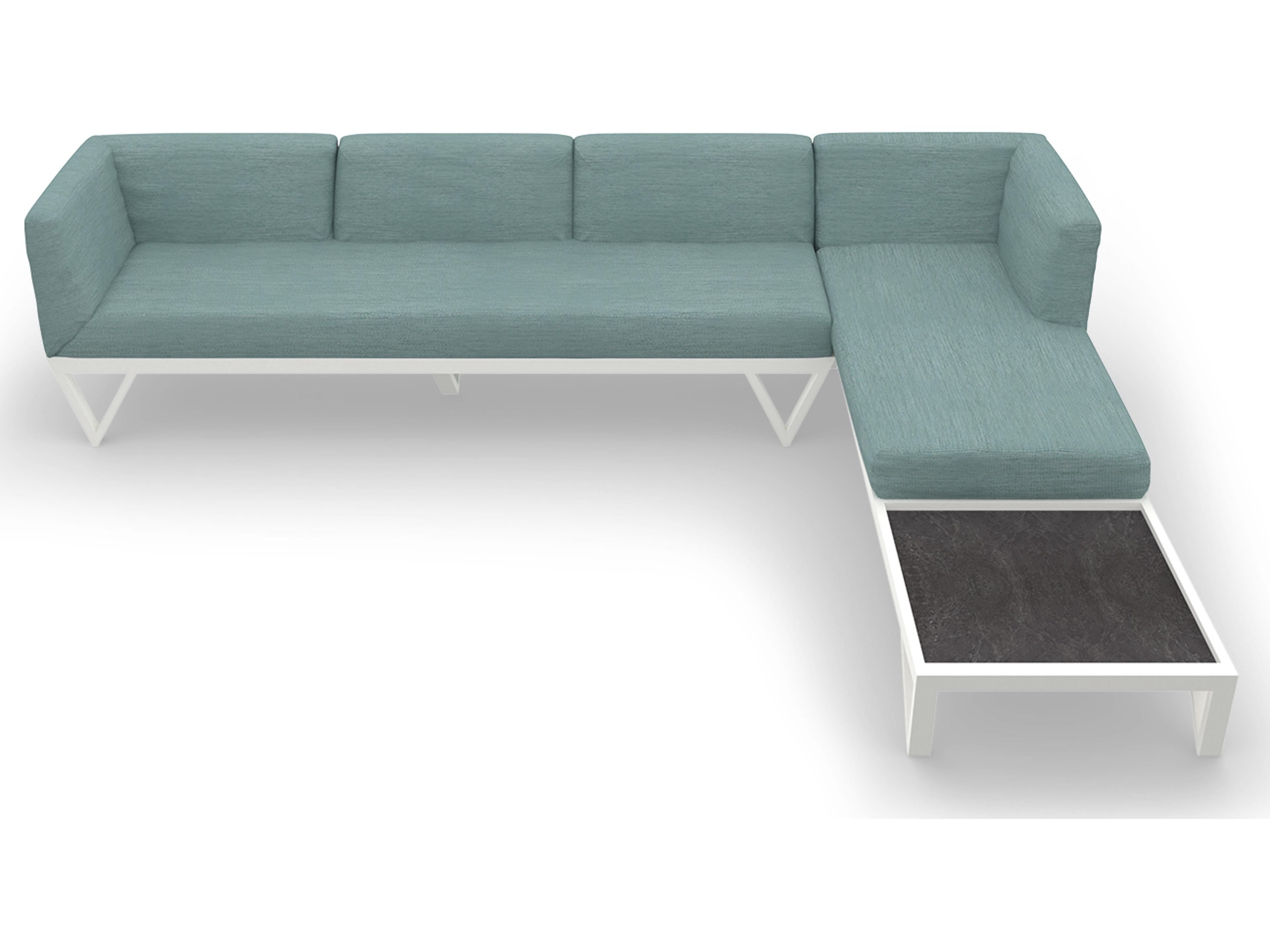 MamaGreen Bondi Belle Aluminum Sectional Patio Lounge Set