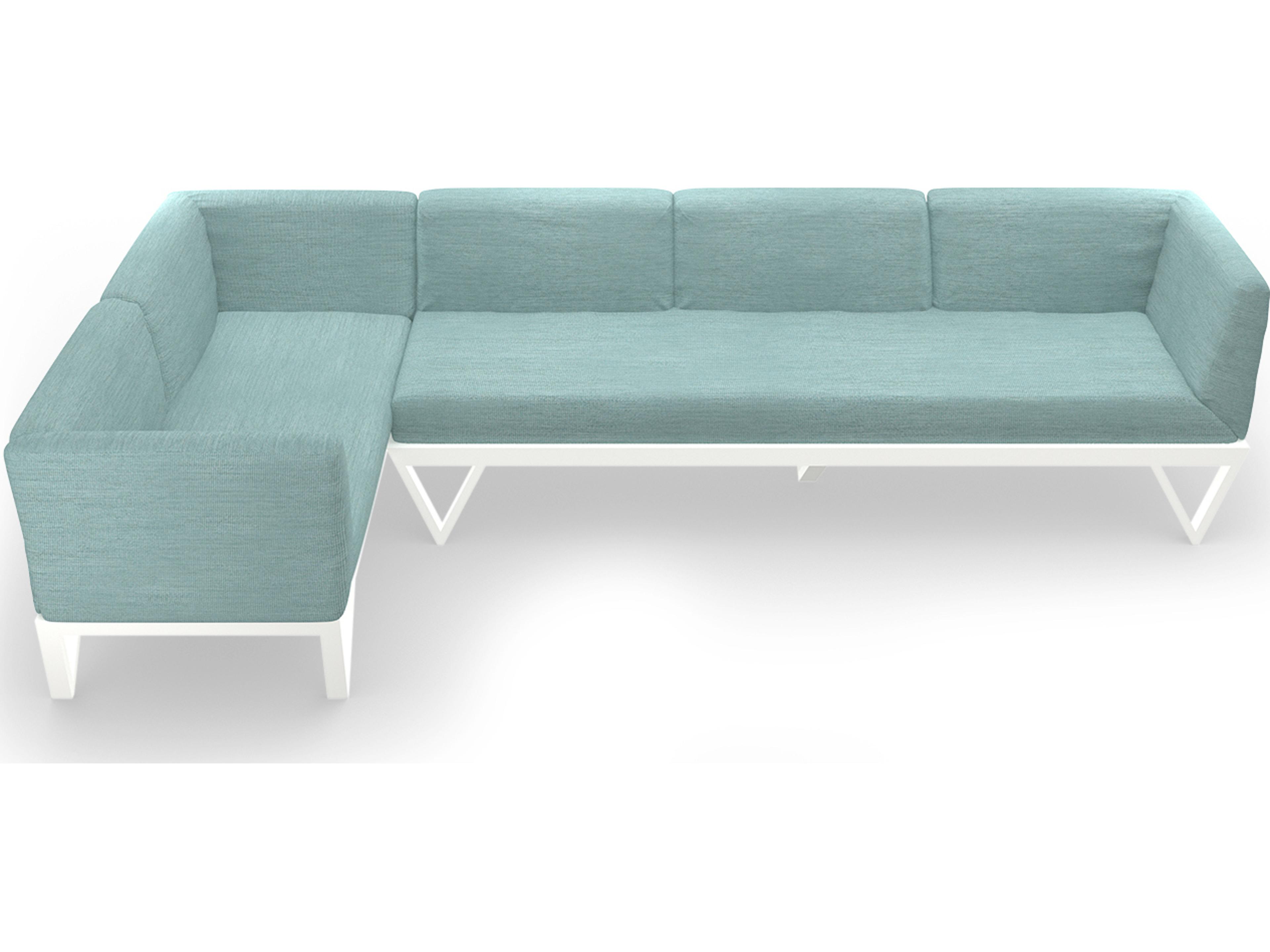 MamaGreen Bondi Belle Aluminum Sectional Outdoor Patio Lounge Set