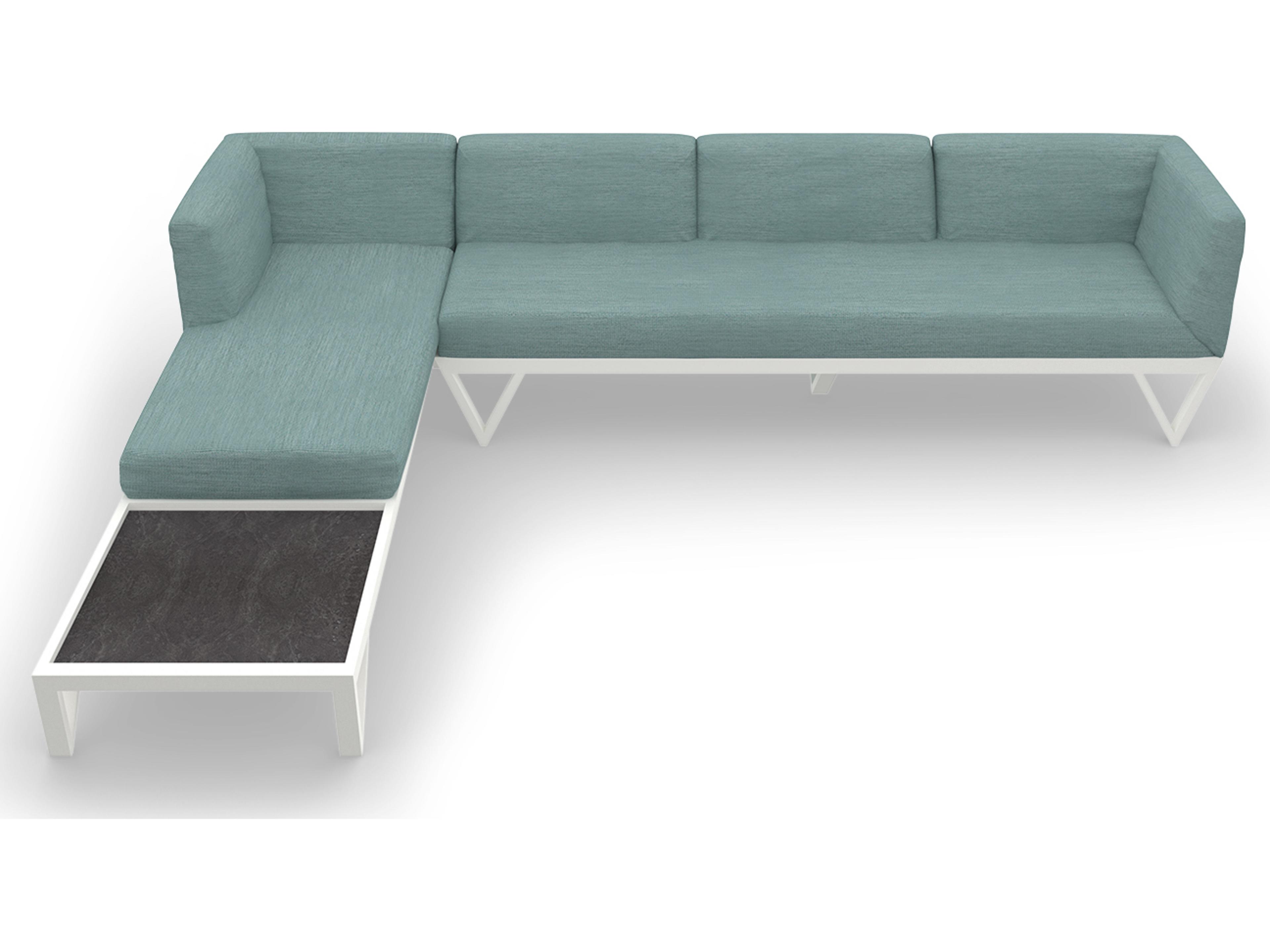 MamaGreen Bondi Belle Aluminum Sectional Outdoor Lounge Set