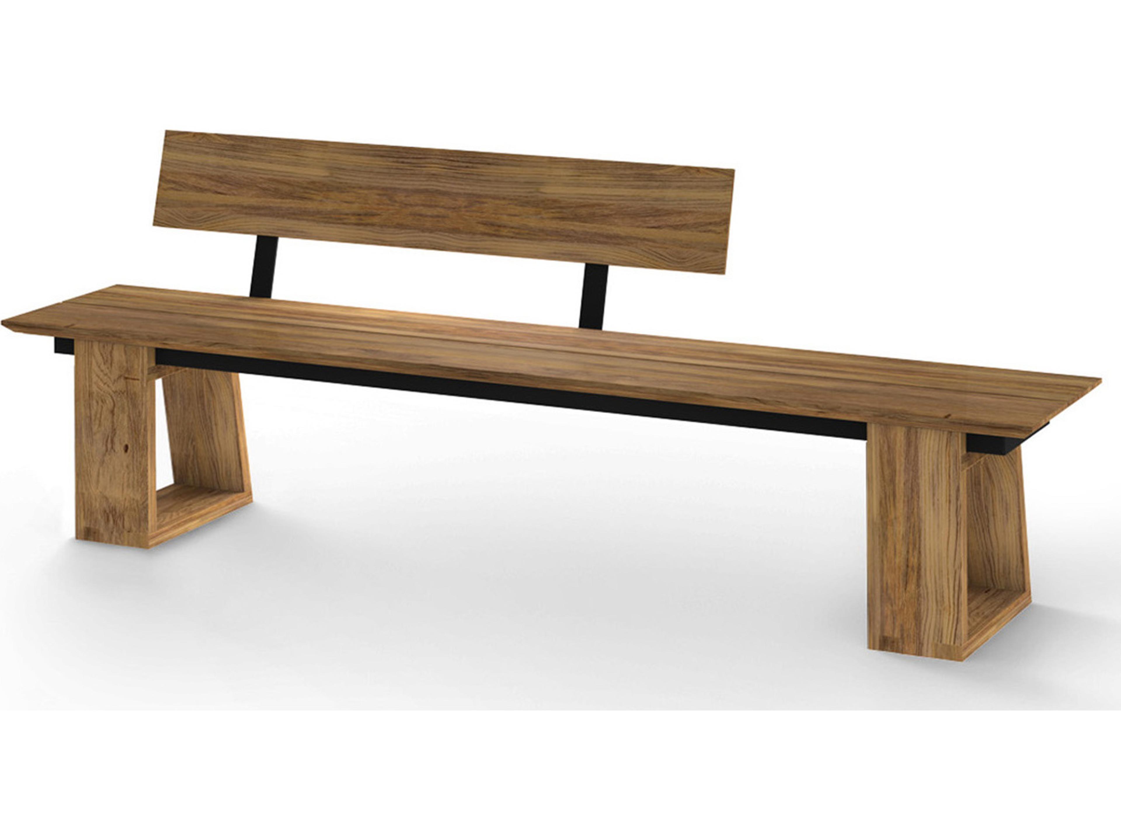 MamaGreen Big Daddy Teak Outdoor Bench Right Hand Backrest