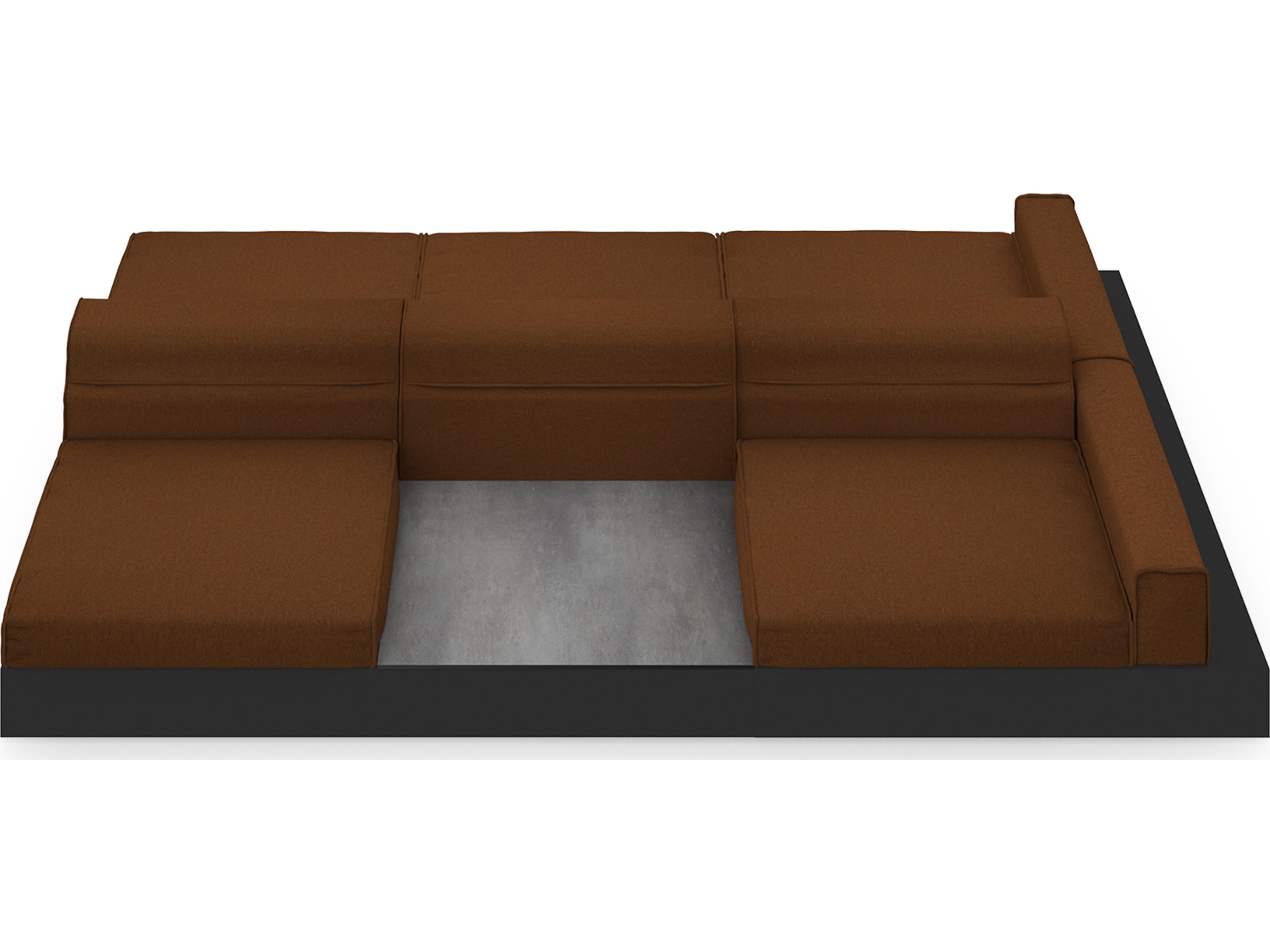 MamaGreen Boulevard Aluminum Double Sided Outdoor Patio Lounge Set