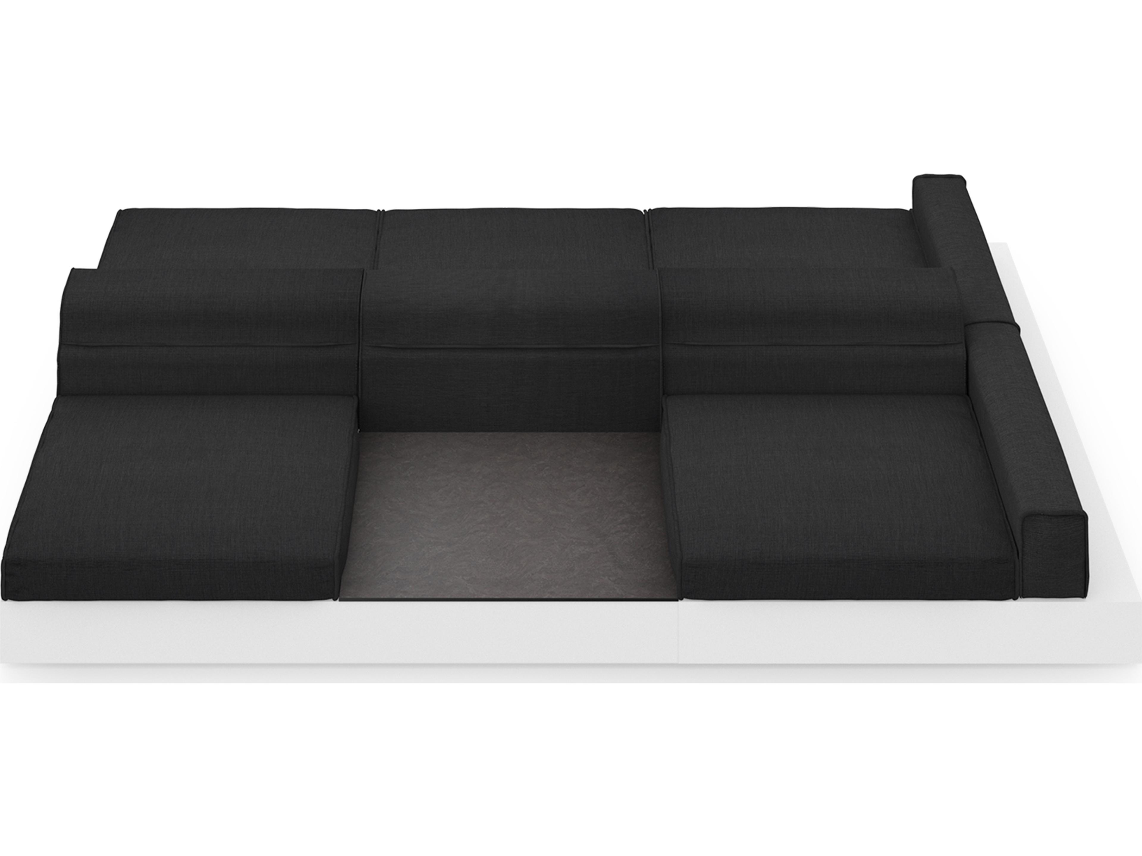 MamaGreen Boulevard Aluminum Double Sided Outdoor Patio Lounge Set