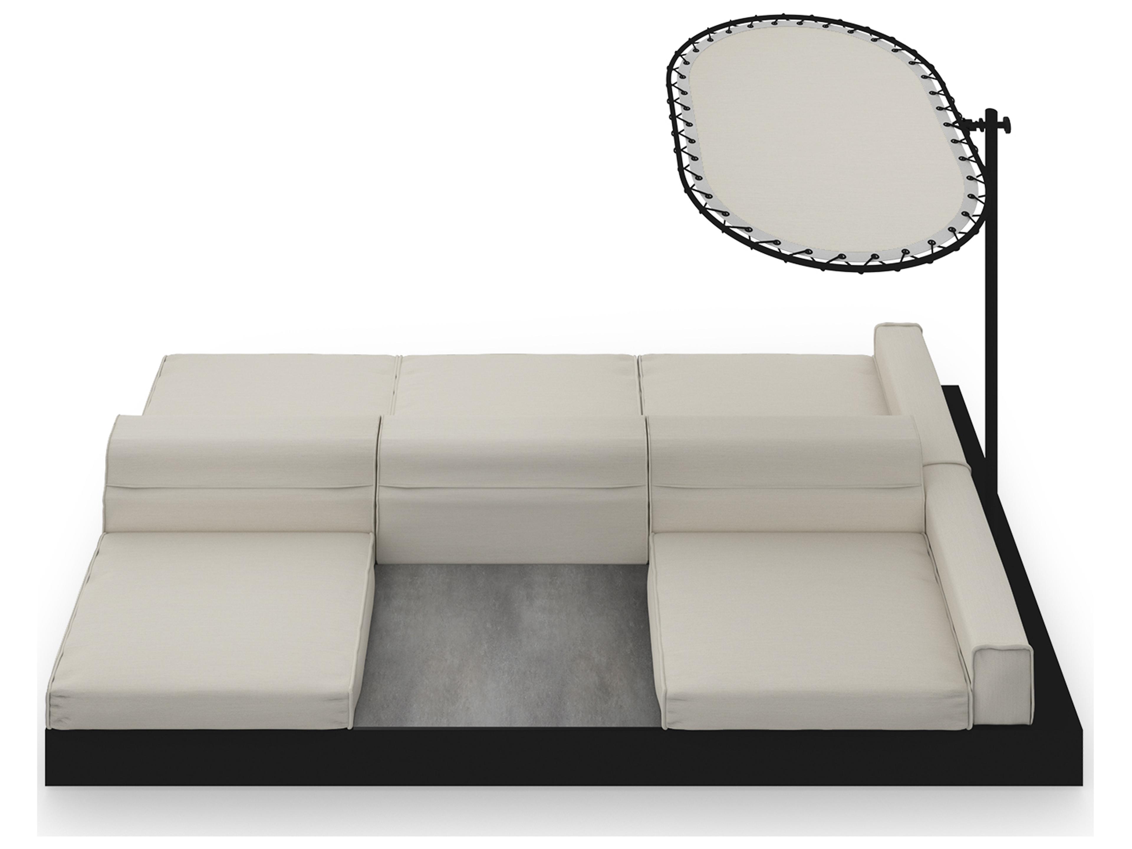 MamaGreen Boulevard Aluminum Double Sided Outdoor Lounge Set