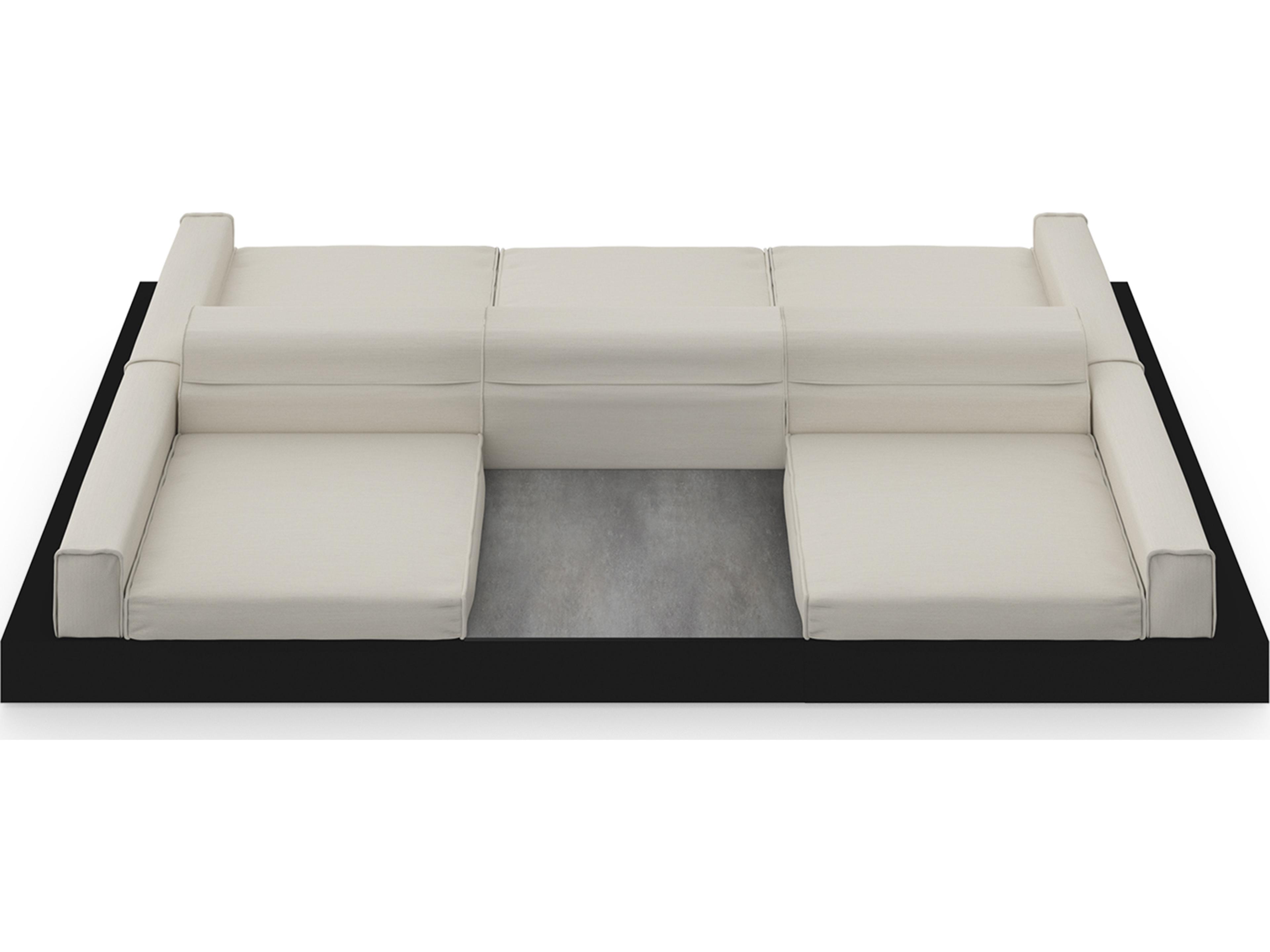 MamaGreen Boulevard Aluminum Double Sided Outdoor Patio Lounge Set