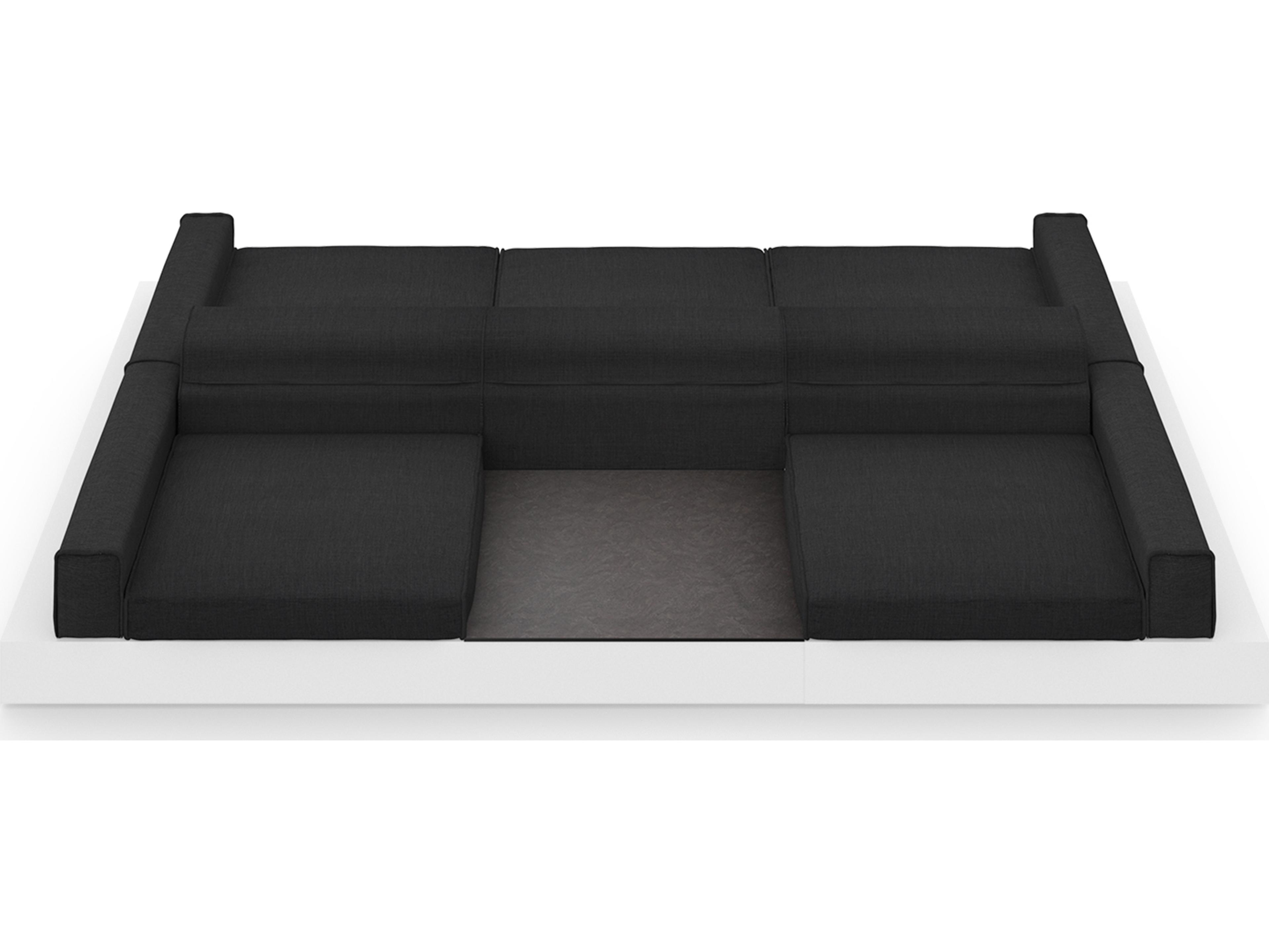 MamaGreen Boulevard Aluminum Double Sided Outdoor Patio Lounge Set