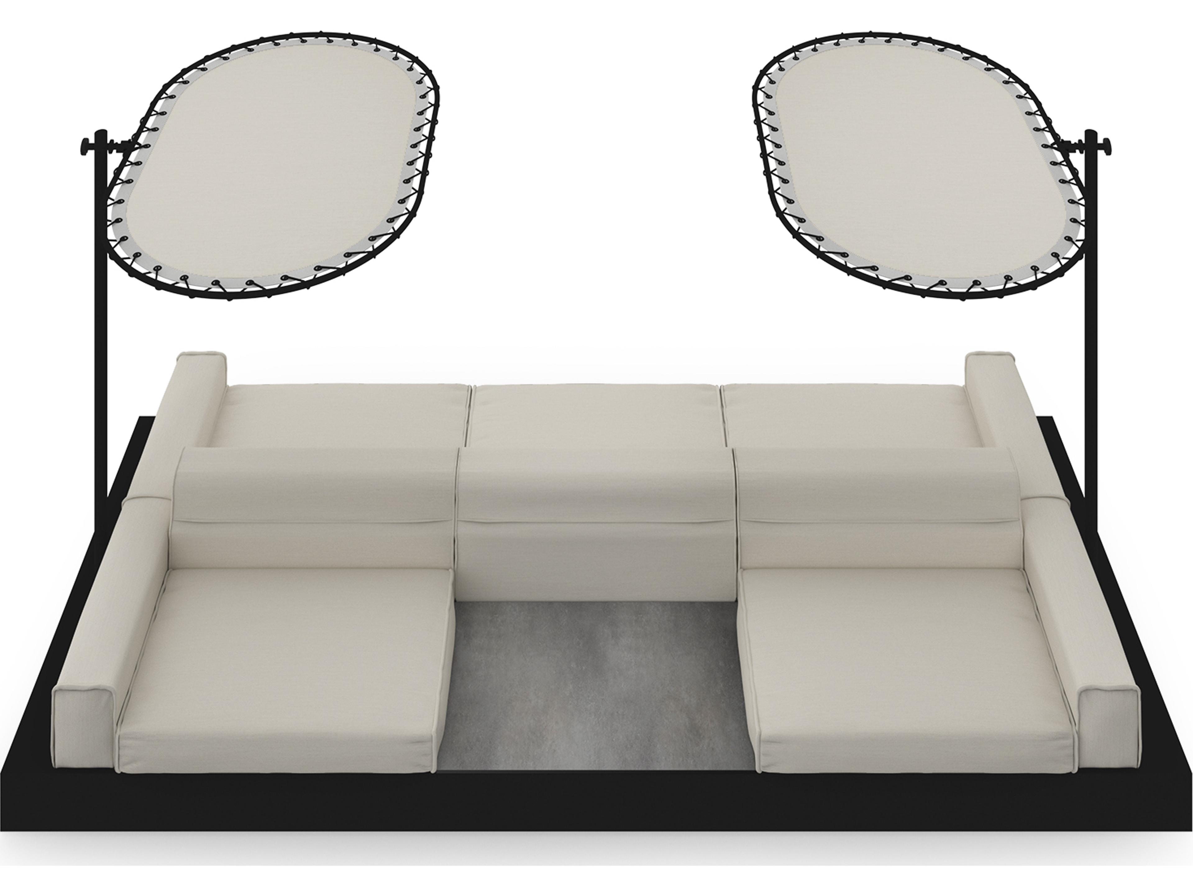 MamaGreen Boulevard Aluminum Double Sided Patio Lounge Set