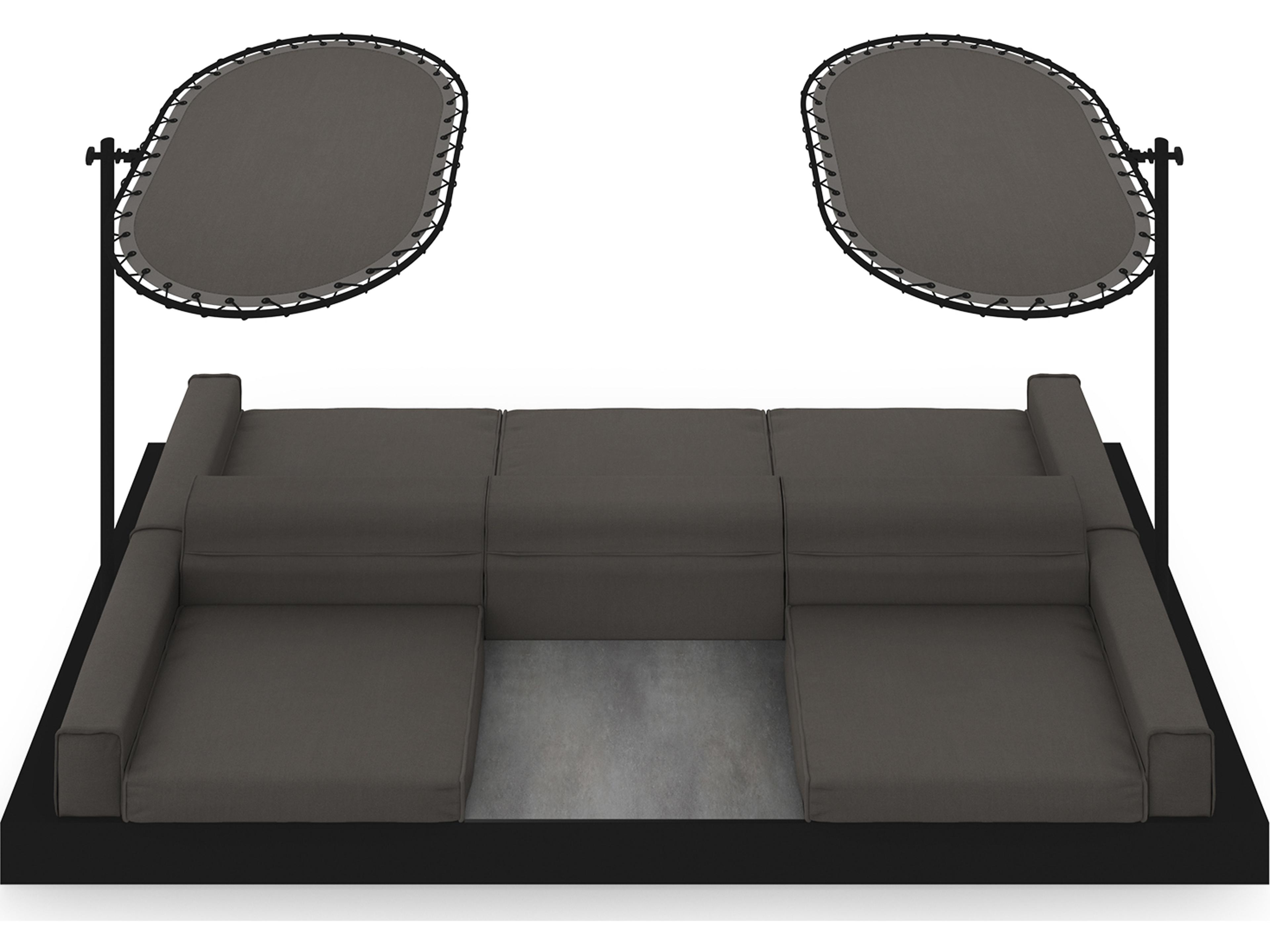 MamaGreen Boulevard Aluminum Double Sided Patio Lounge Set