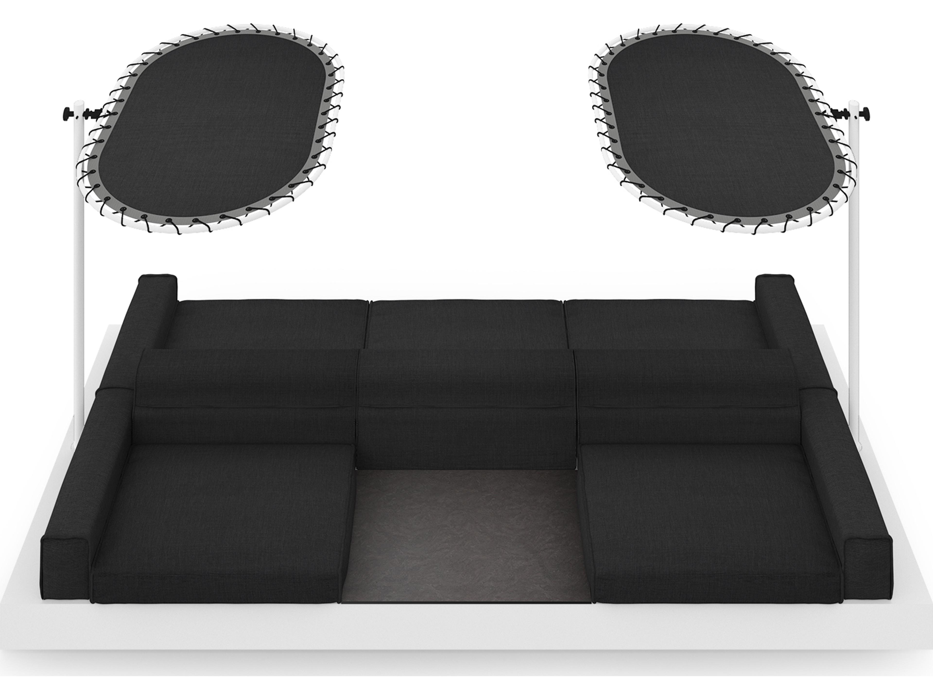 MamaGreen Boulevard Aluminum Double Sided Patio Lounge Set