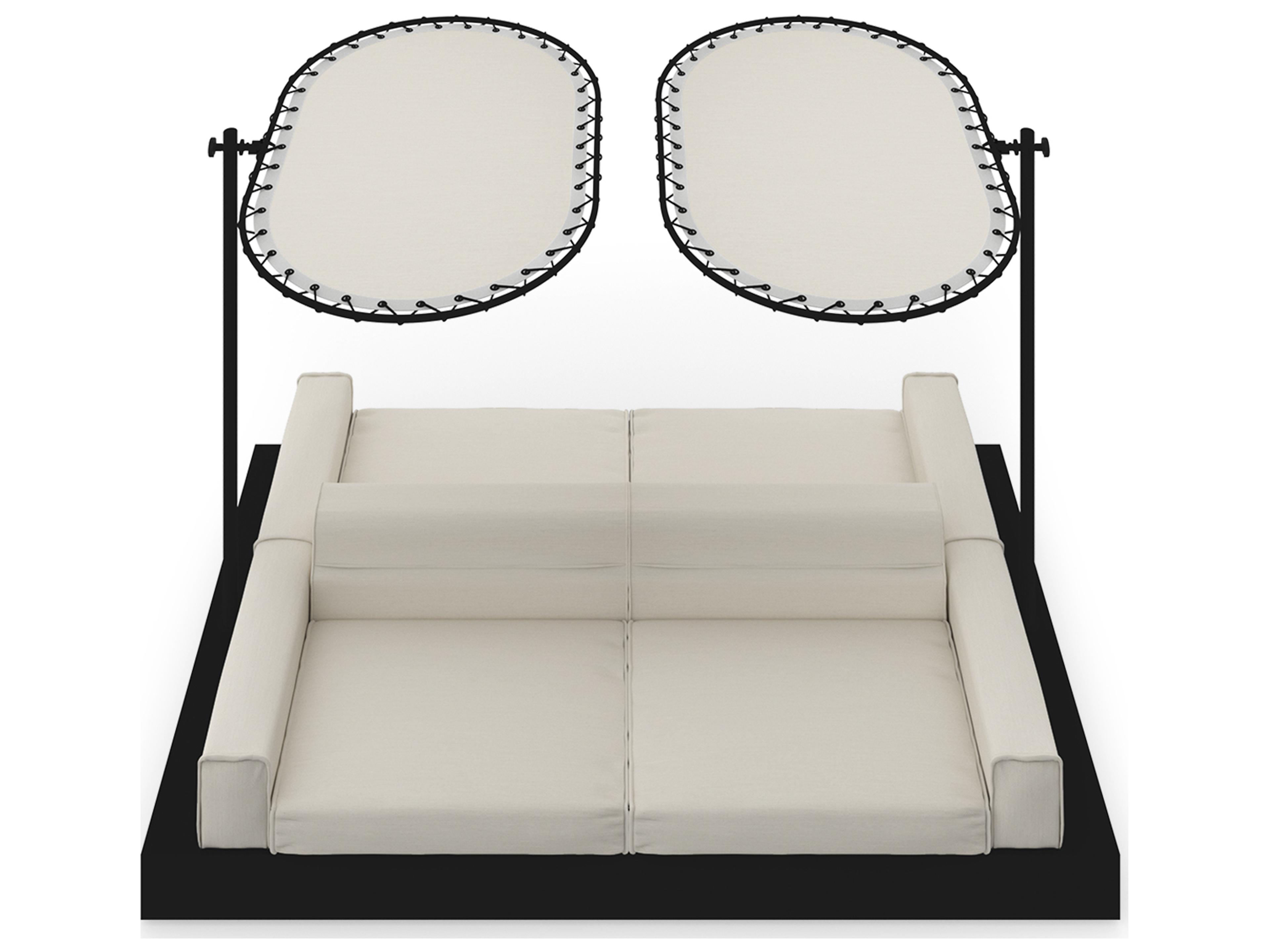 MamaGreen Boulevard Aluminum Double Sided Outdoor Patio Lounge Set