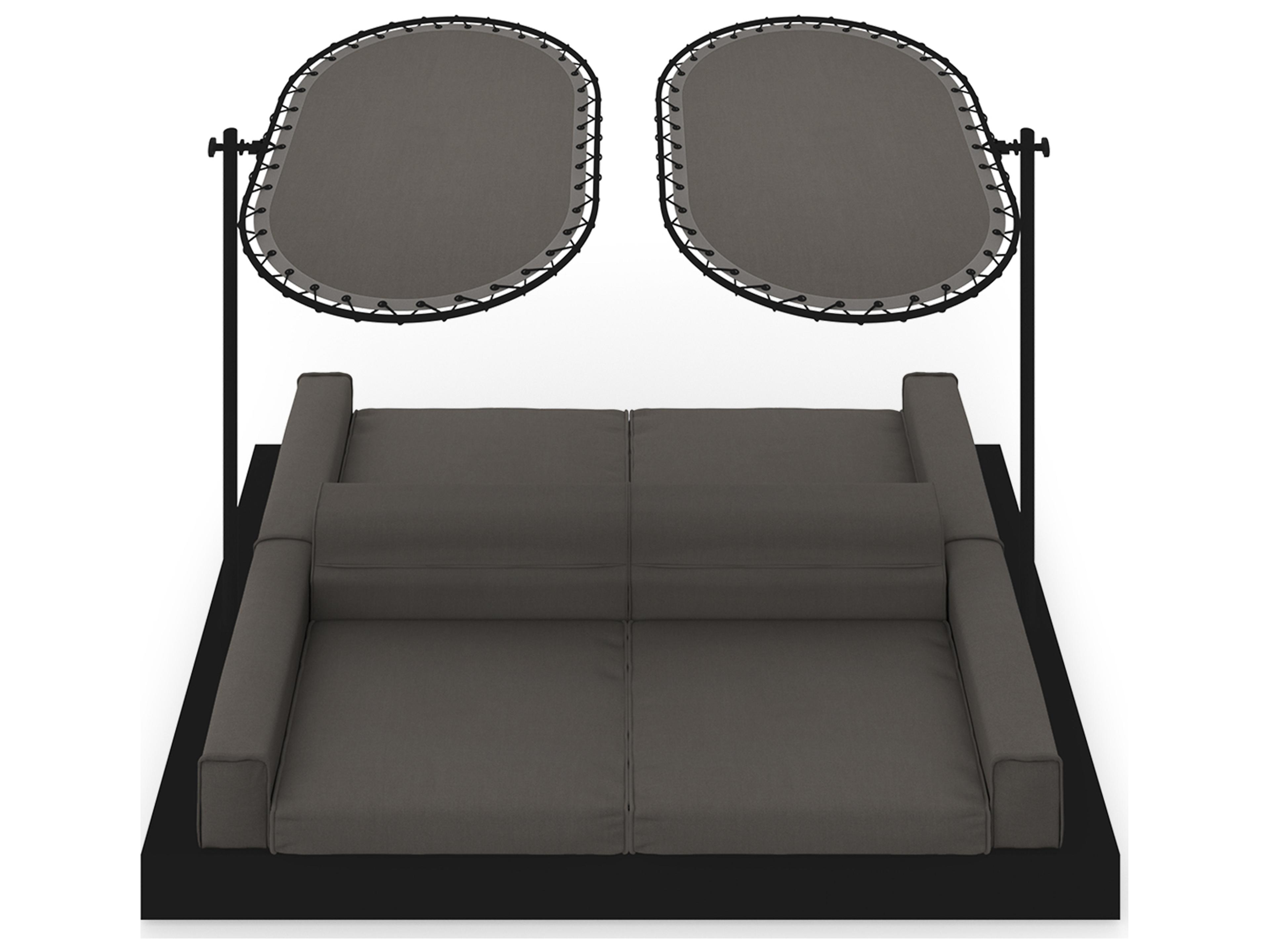 MamaGreen Boulevard Aluminum Double Sided Outdoor Patio Lounge Set