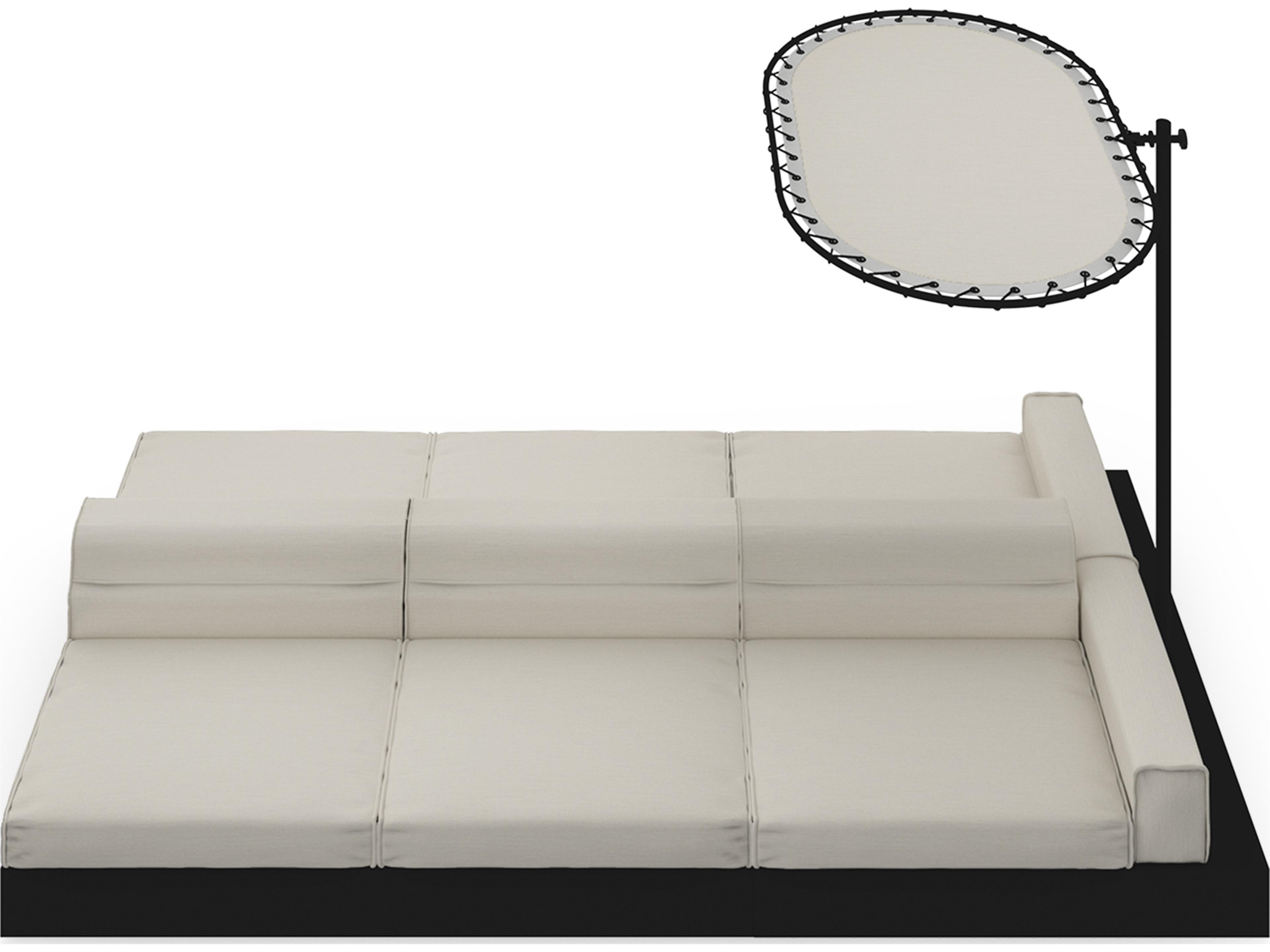 MamaGreen Boulevard Aluminum Double Sided Outdoor Lounge Set