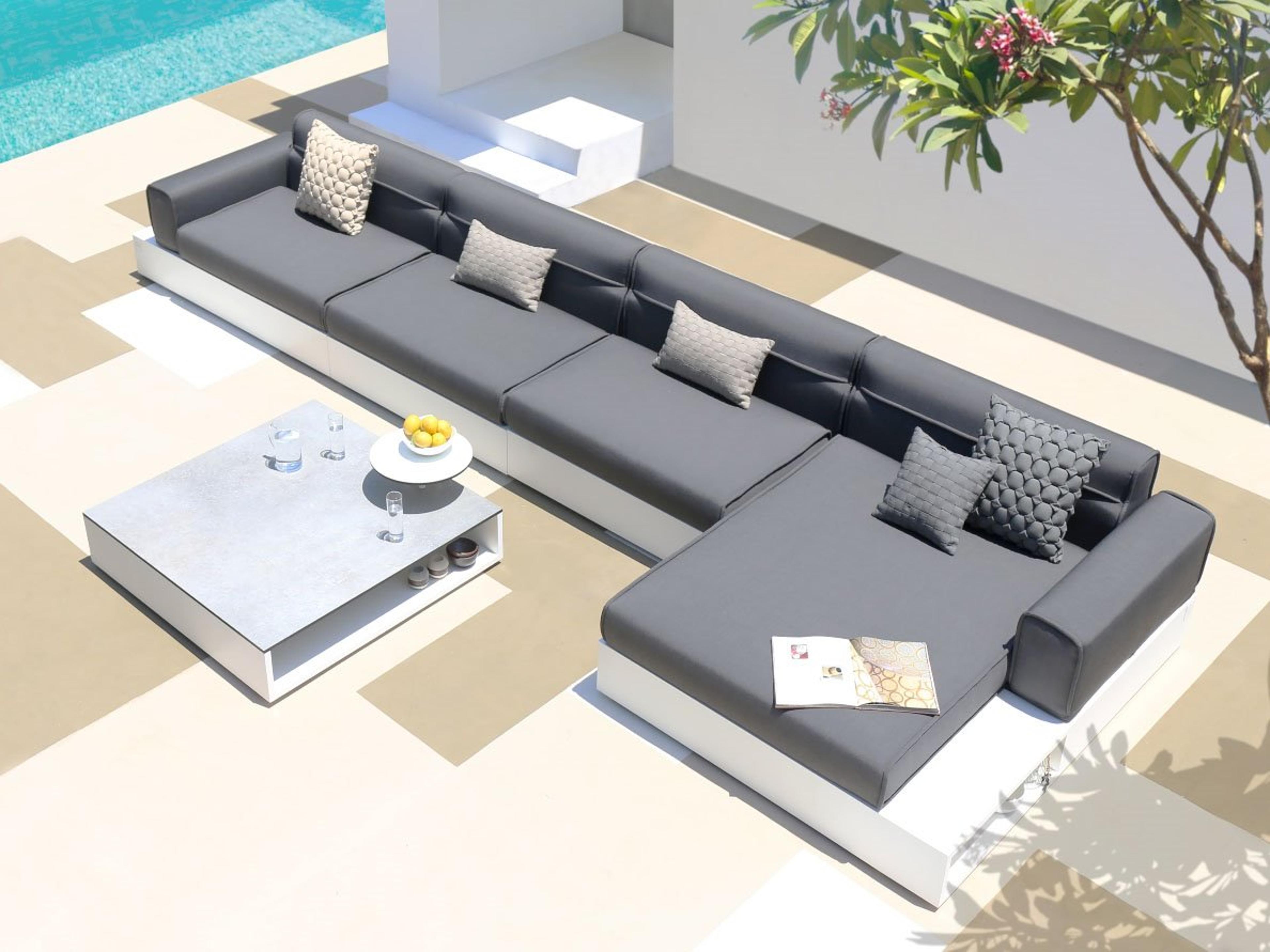 MamaGreen Boulevard Aluminum Sectional Outdoor Patio Lounge Set