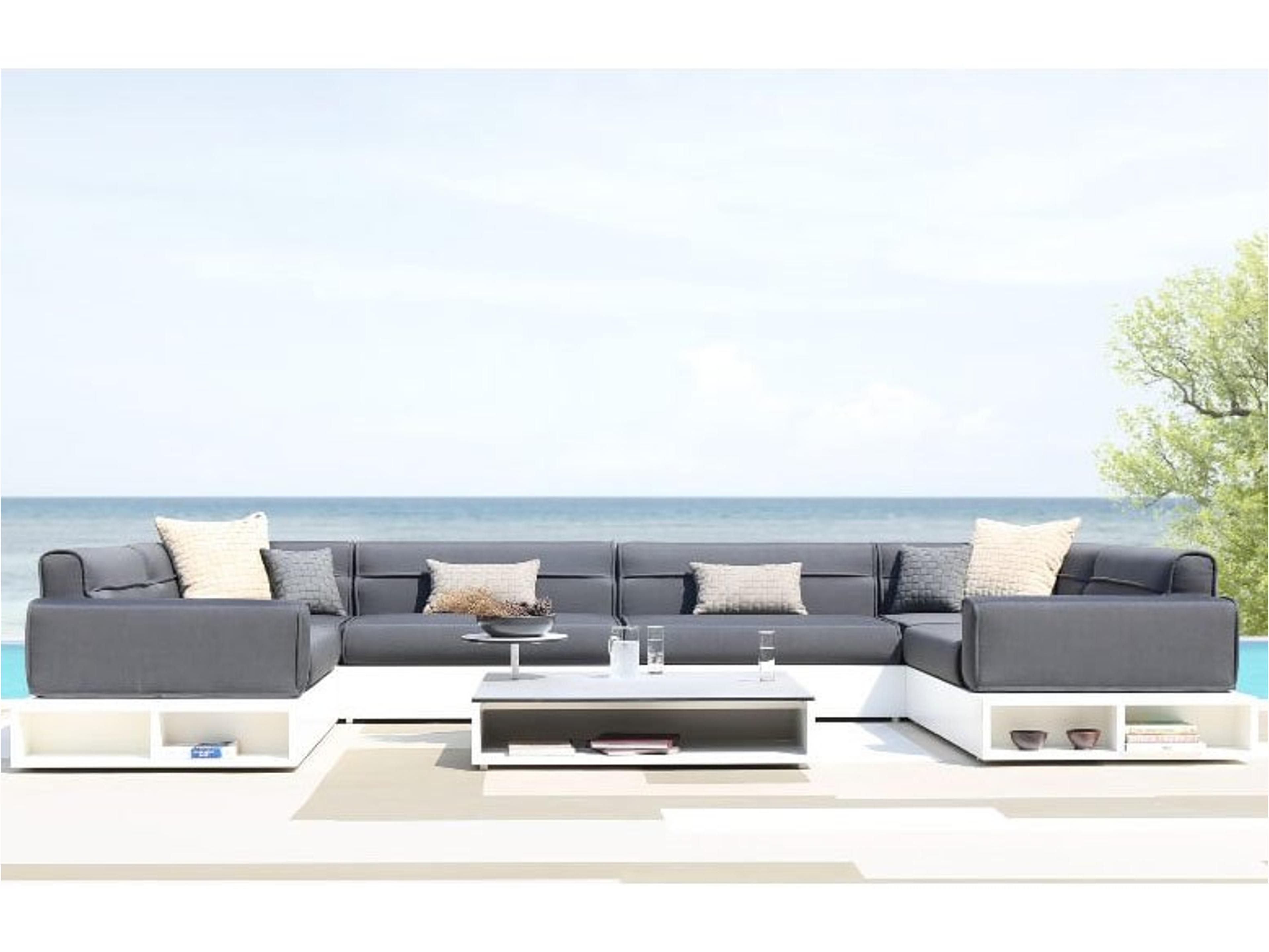 MamaGreen Boulevard Aluminum Sectional Outdoor Lounge Set