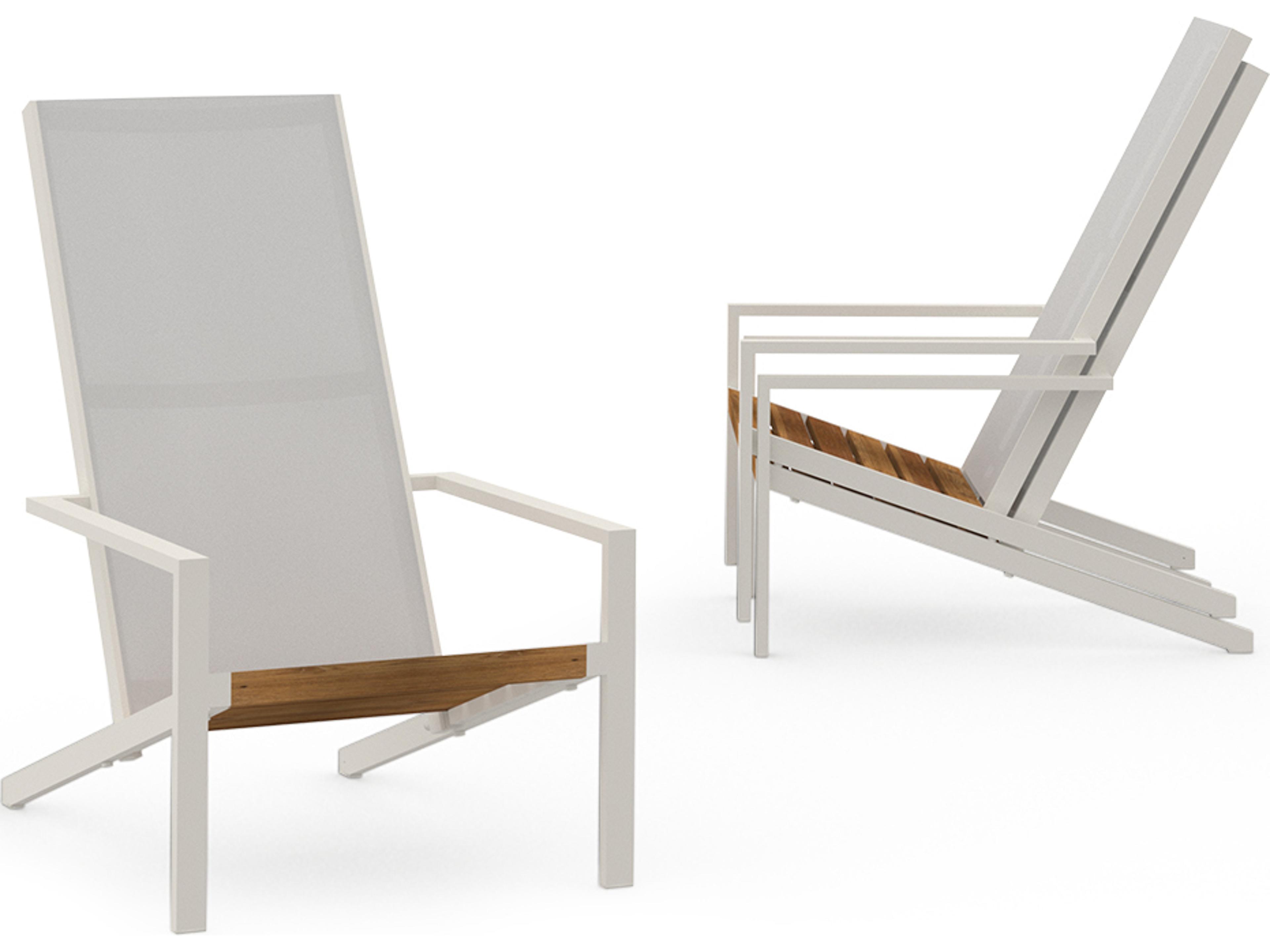 MamaGreen Bondi Quick Ship Sling Aluminum Teak Adirondack