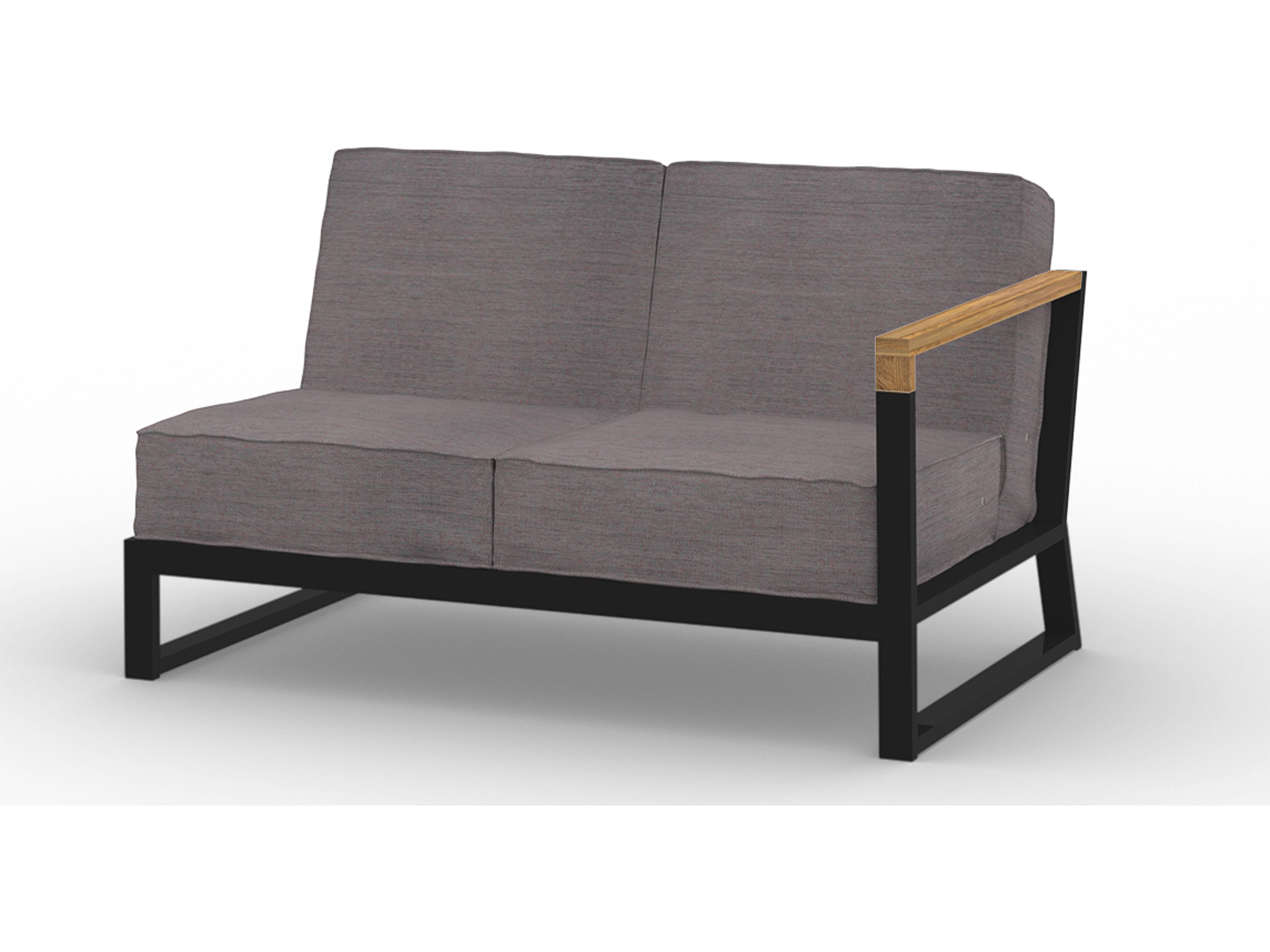 MamaGreen Bondi Beau Aluminum Module Left Hand Outdoor Patio Loveseat