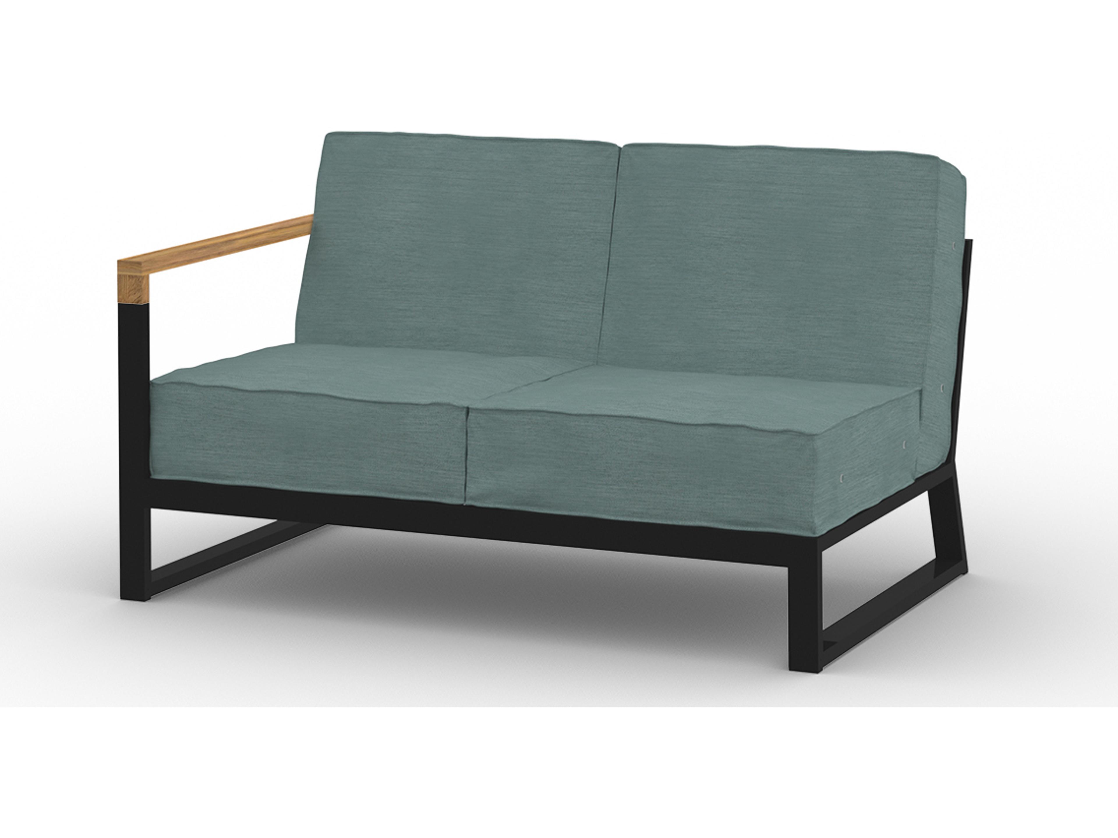 MamaGreen Bondi Beau Aluminum Module Right Hand Patio Loveseat