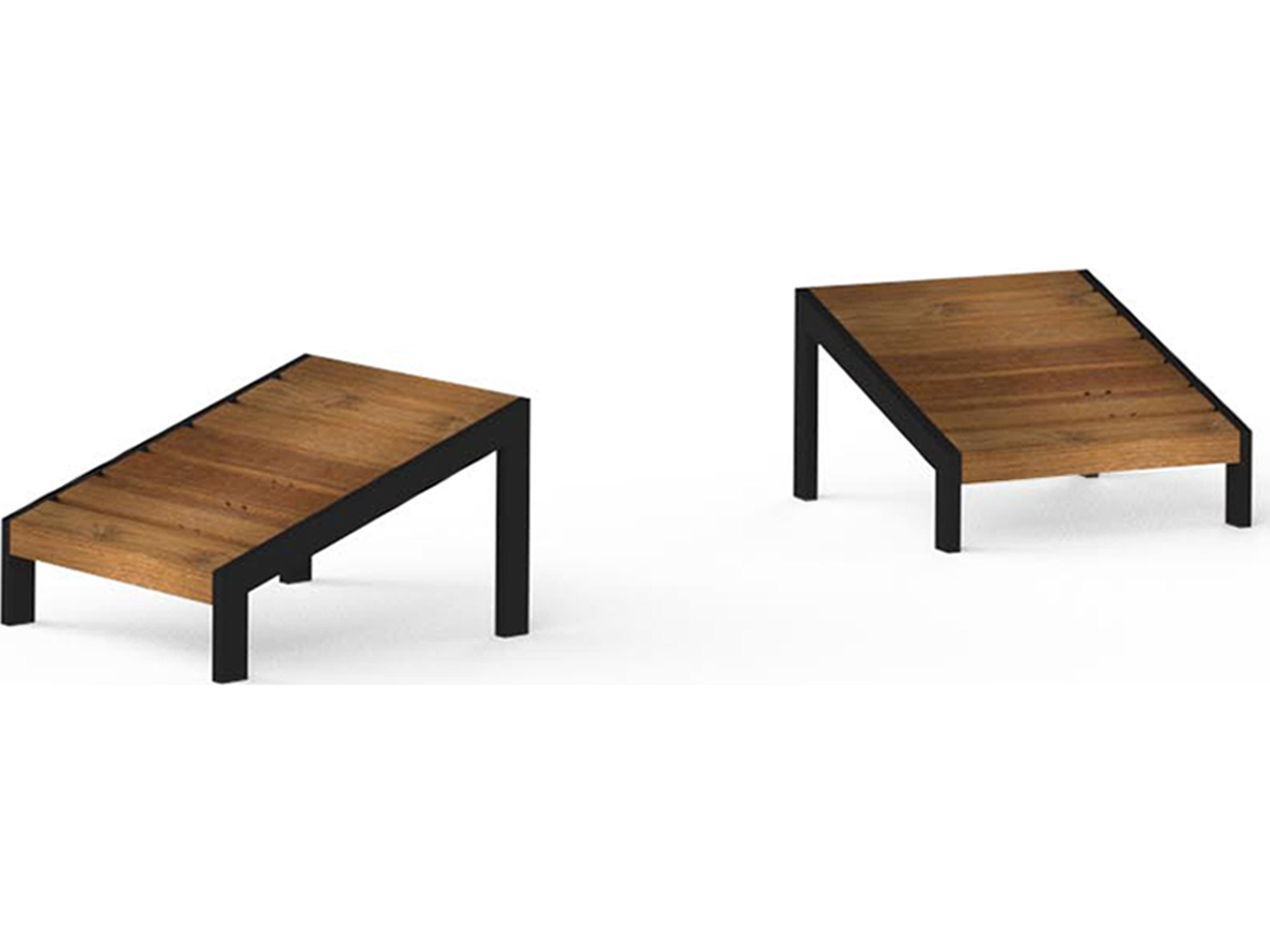 MamaGreen Bondi Aluminum Teak Adirondack Footrest