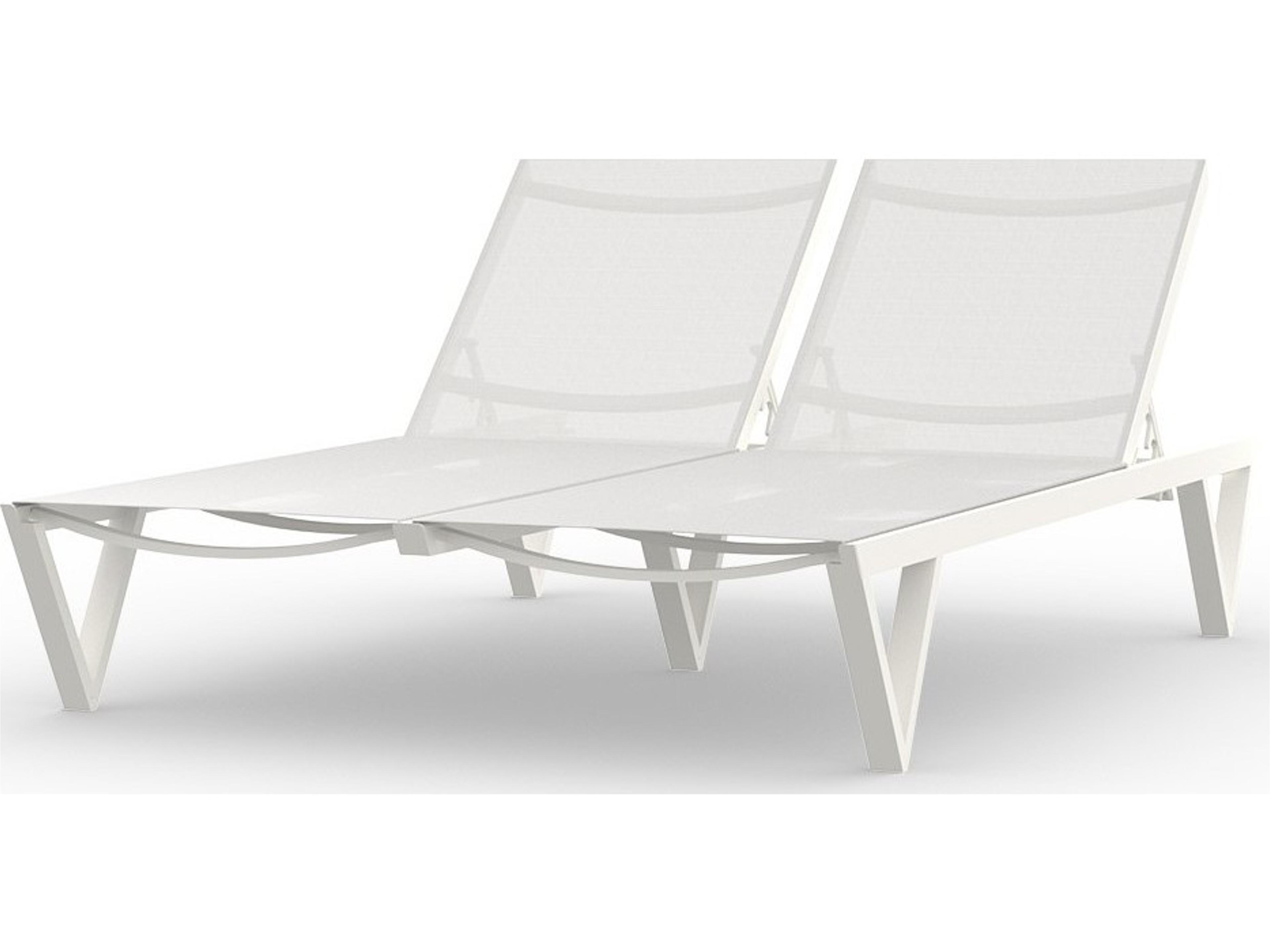 MamaGreen Bondi Aluminum Sling Sunbed Double Patio Chaise Lounge