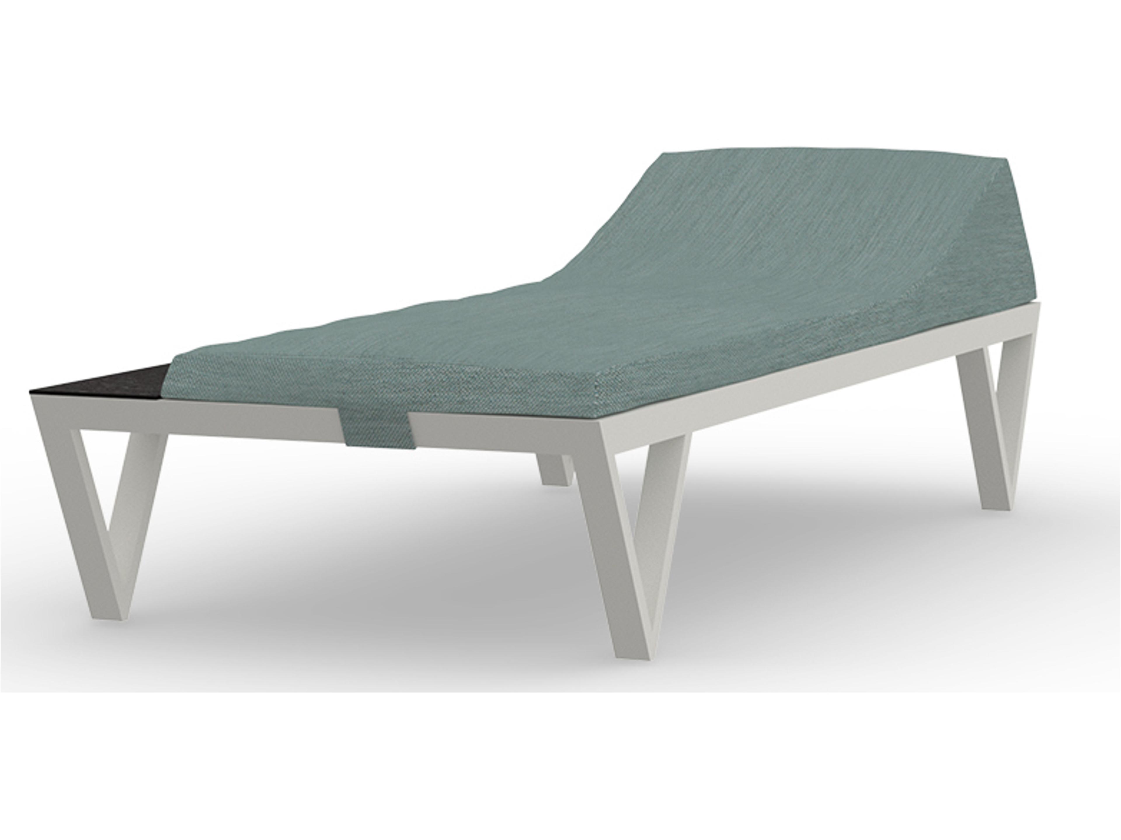 MamaGreen Bondi Aluminum Sunbed Patio Chaise Lounge with HPL Tray