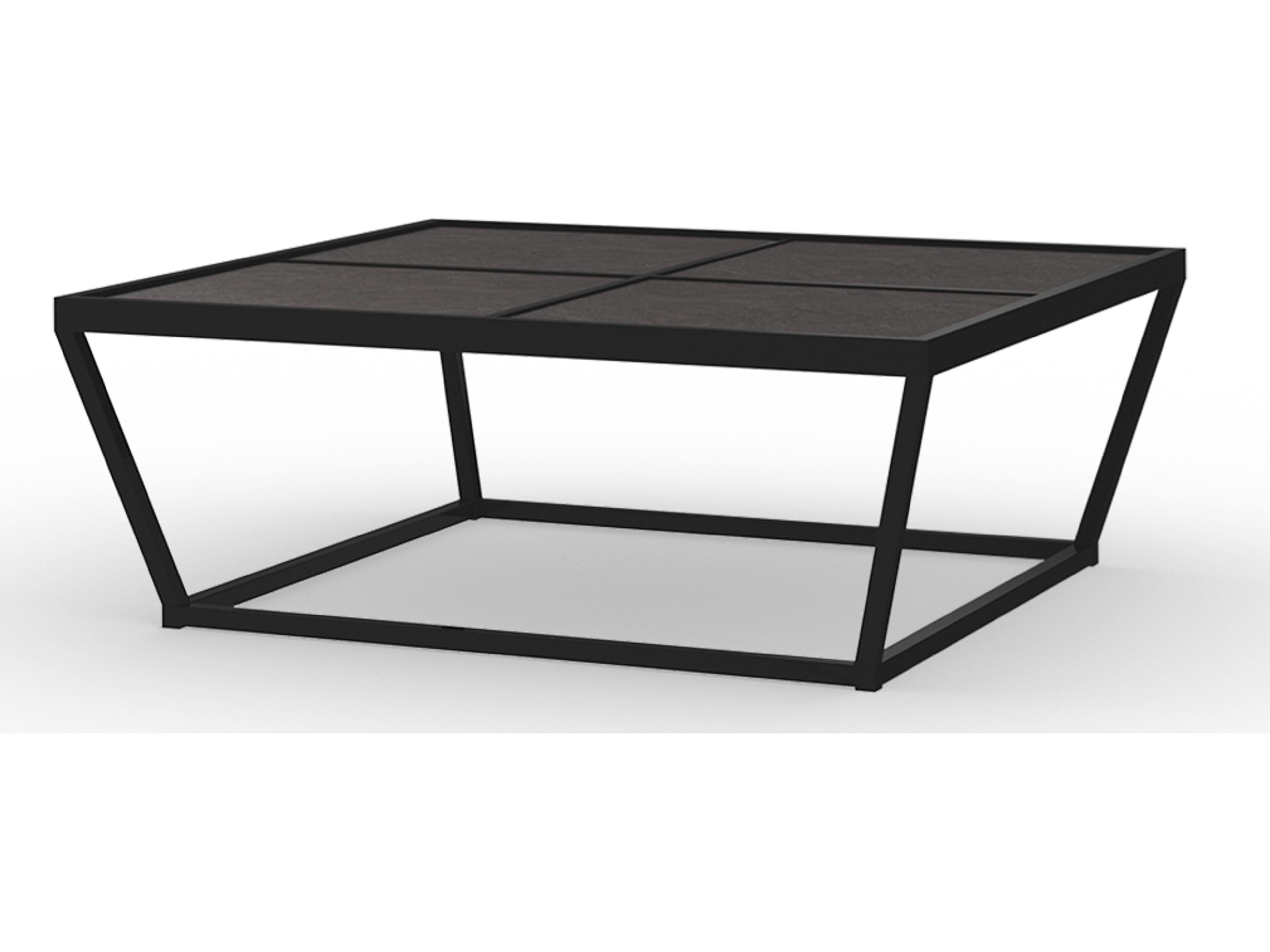 MamaGreen Bondi Aluminum Big Square HPL Top Square Outdoor Coffee Table
