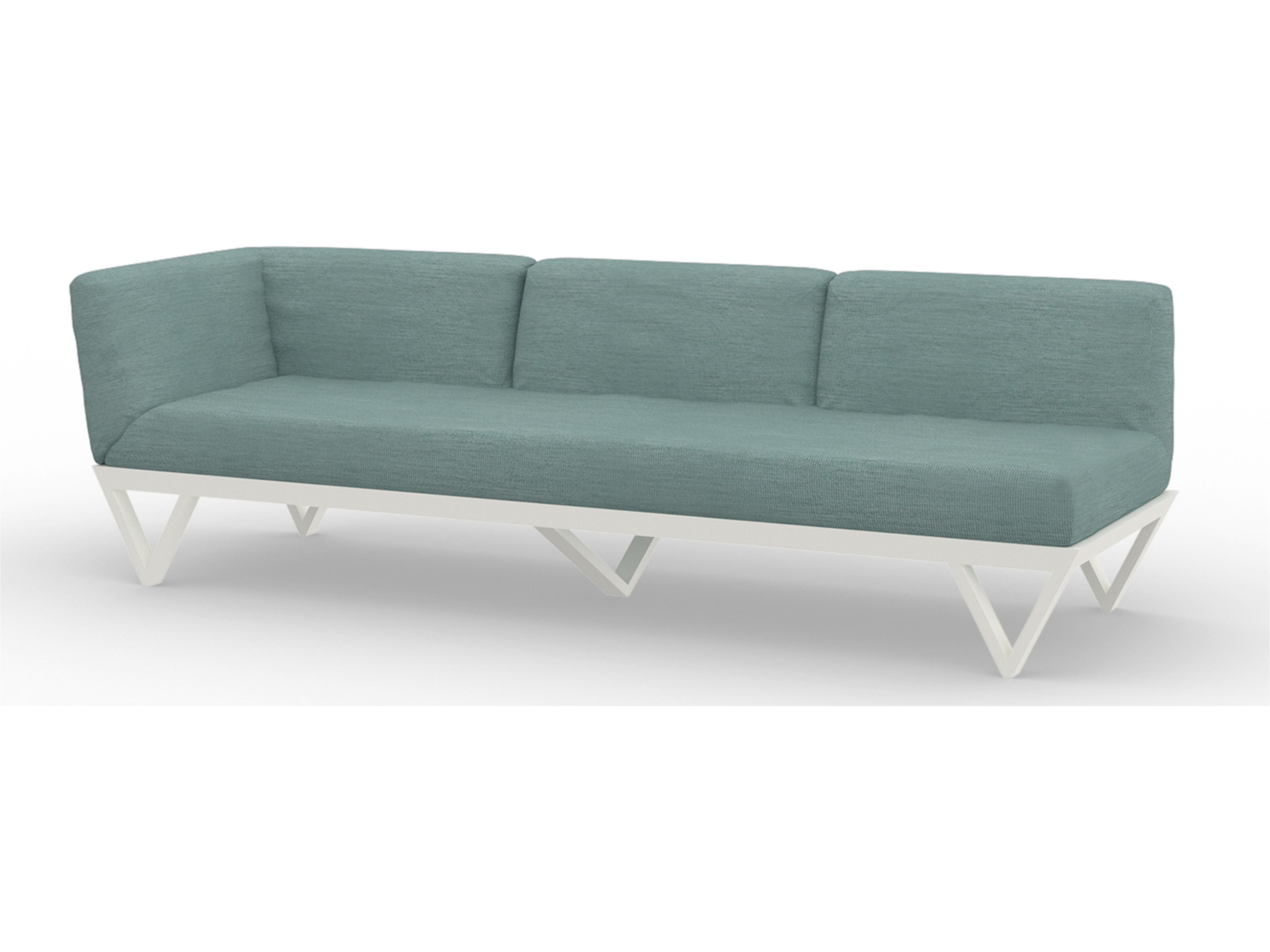 MamaGreen Bondi Belle Aluminum Right Hand Arm Outdoor Patio Sofa