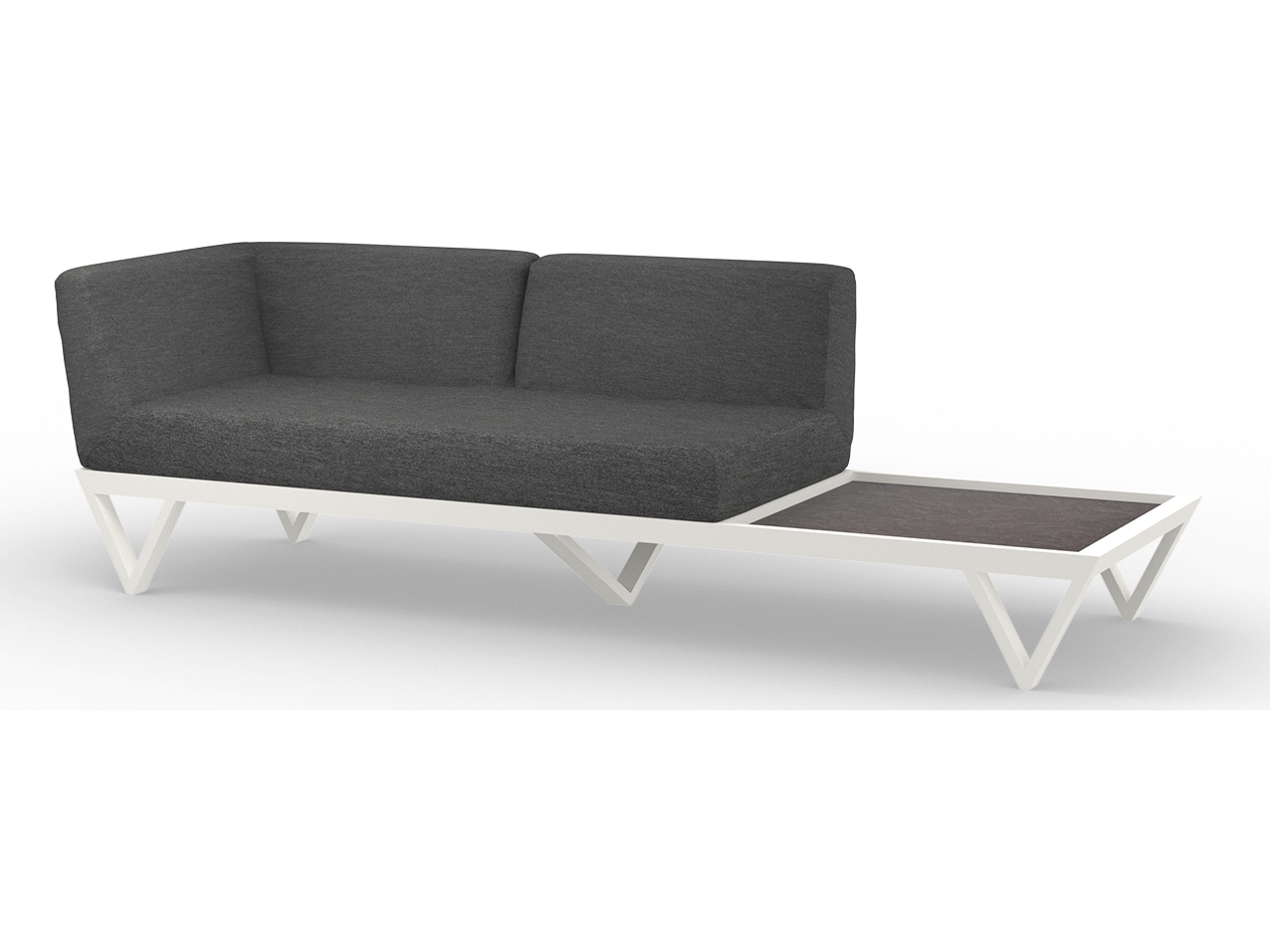 MamaGreen Bondi Belle Aluminum Outdoor Loveseat with HPL Table