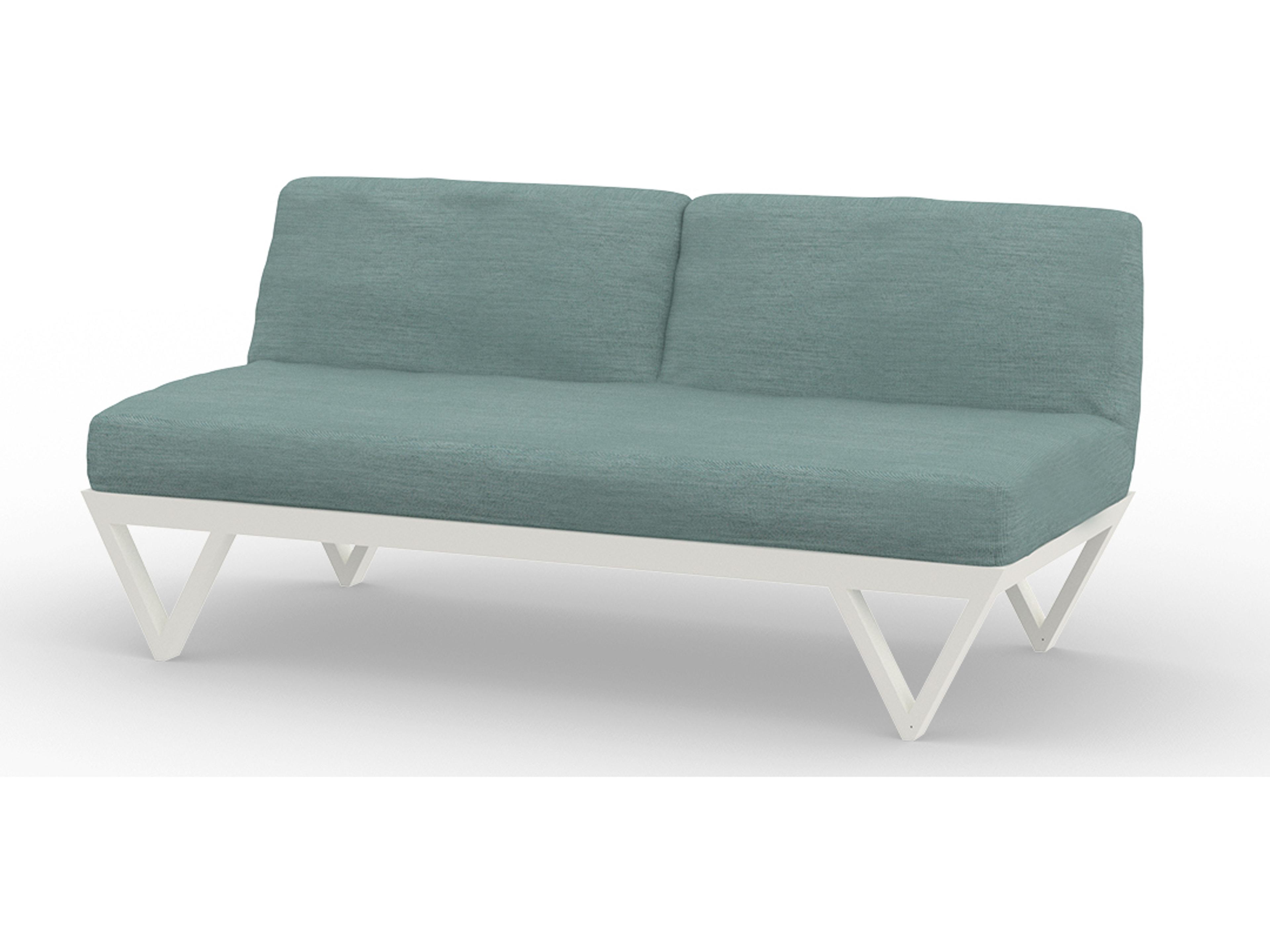 MamaGreen Bondi Belle Aluminum Modular Outdoor Patio Loveseat