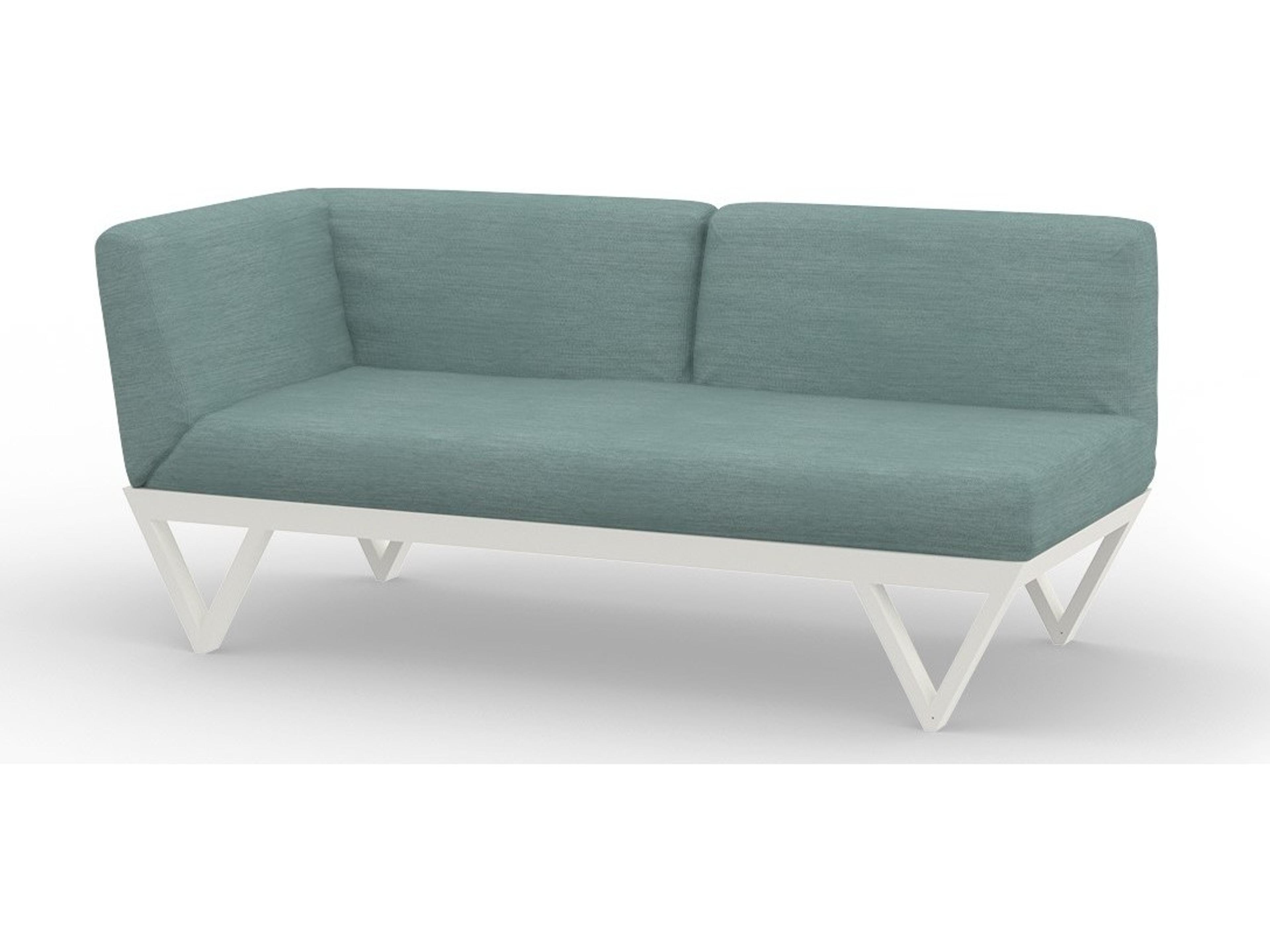 MamaGreen Bondi Belle Aluminum Right Hand Arm Outdoor Loveseat