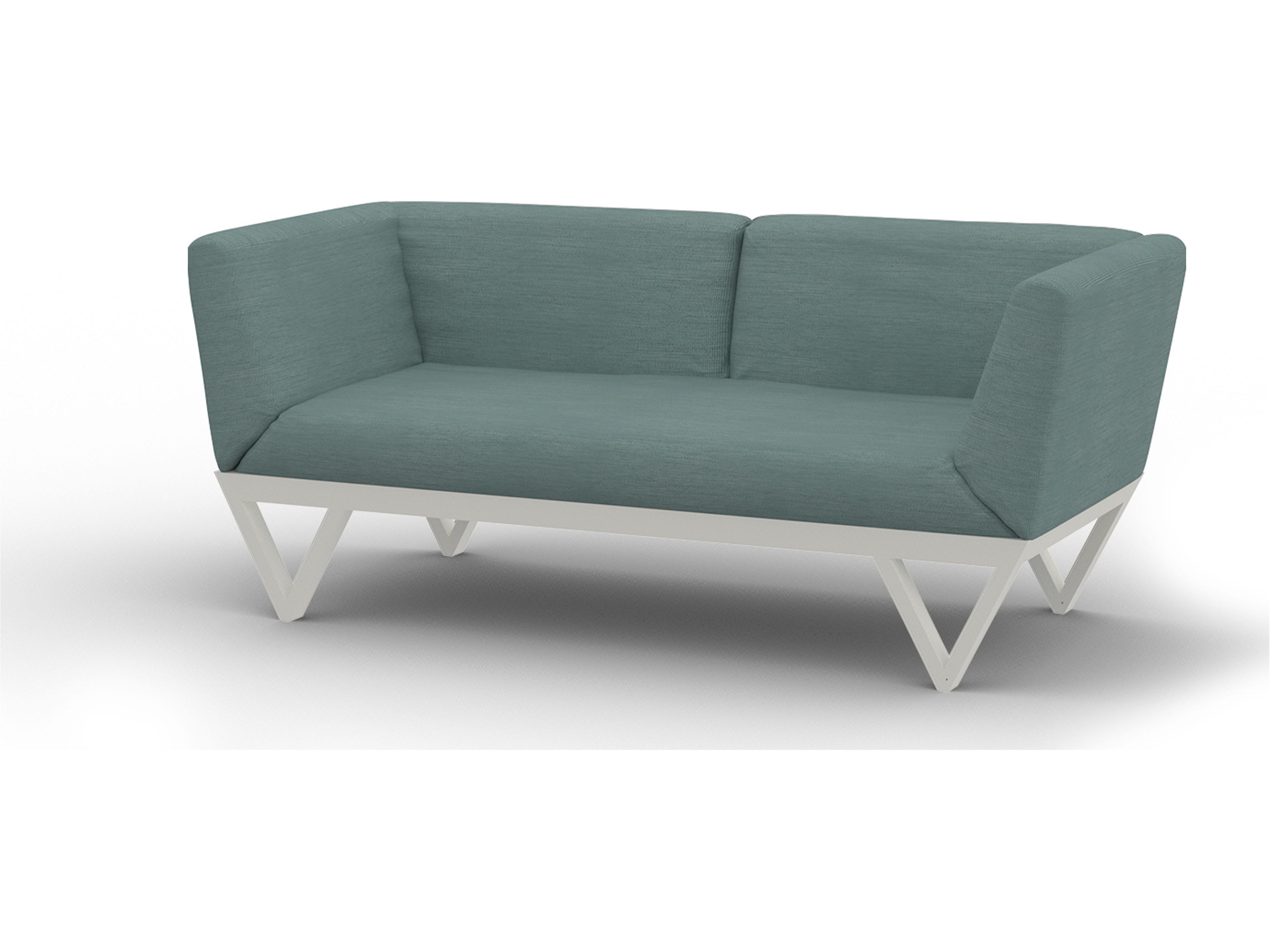 MamaGreen Bondi Belle Aluminum Outdoor Patio Loveseat