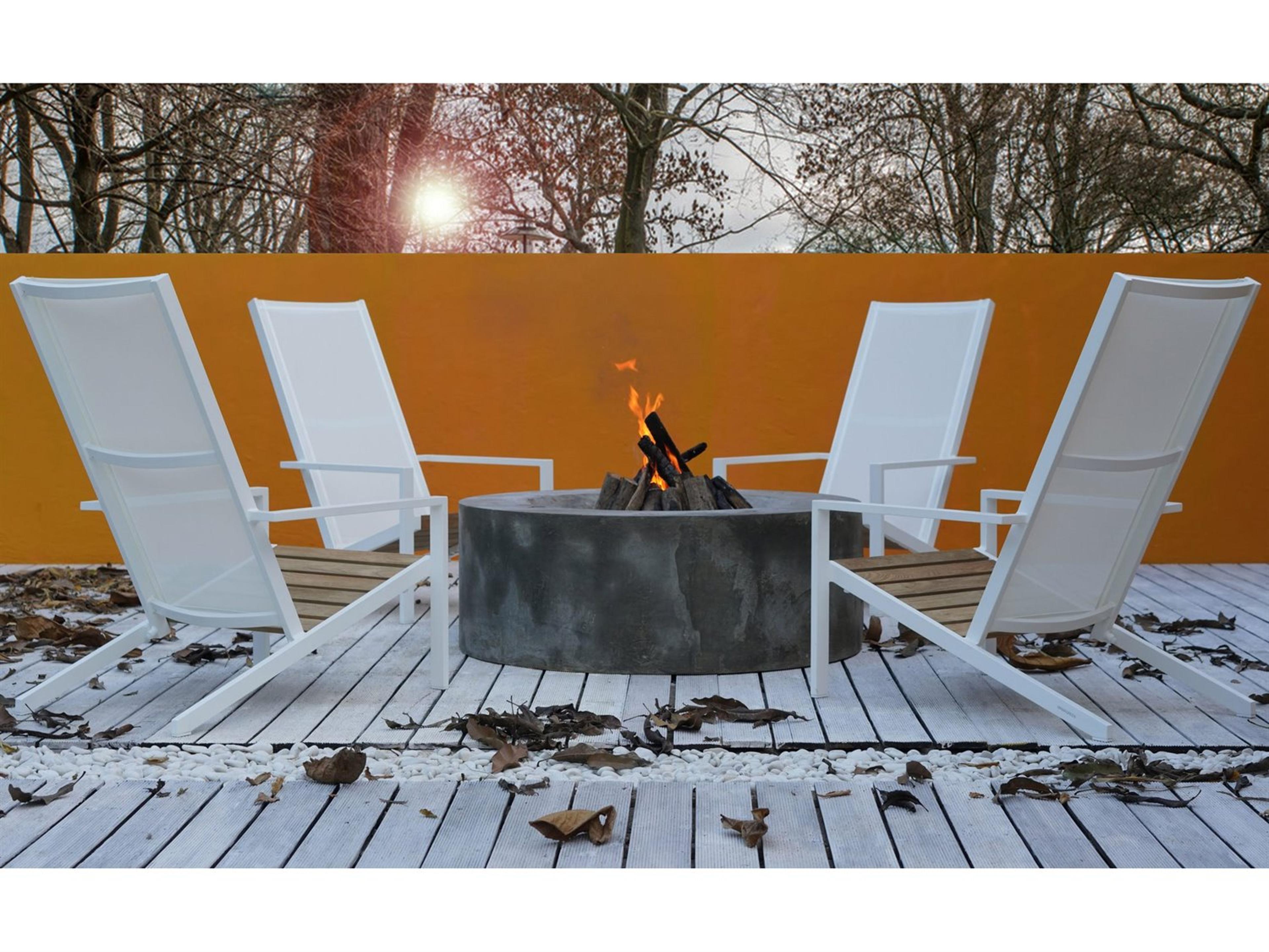 MamaGreen Bondi Sling Aluminum Teak Outdoor Lounge Set