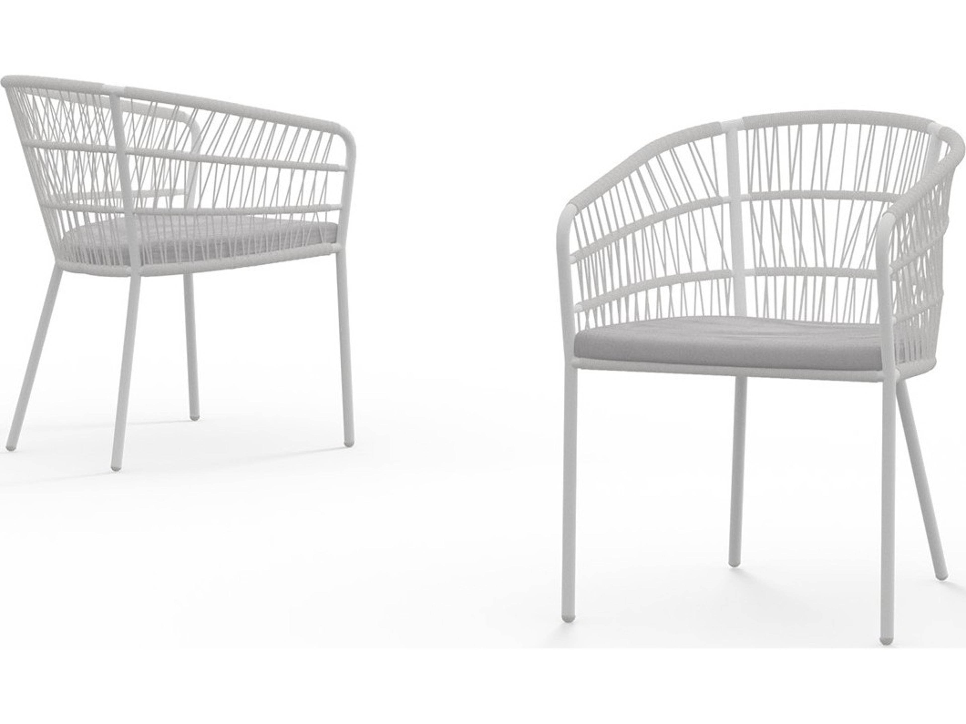 MamaGreen Bono Aluminum Cushion Outdoor Patio Dining Arm Chair