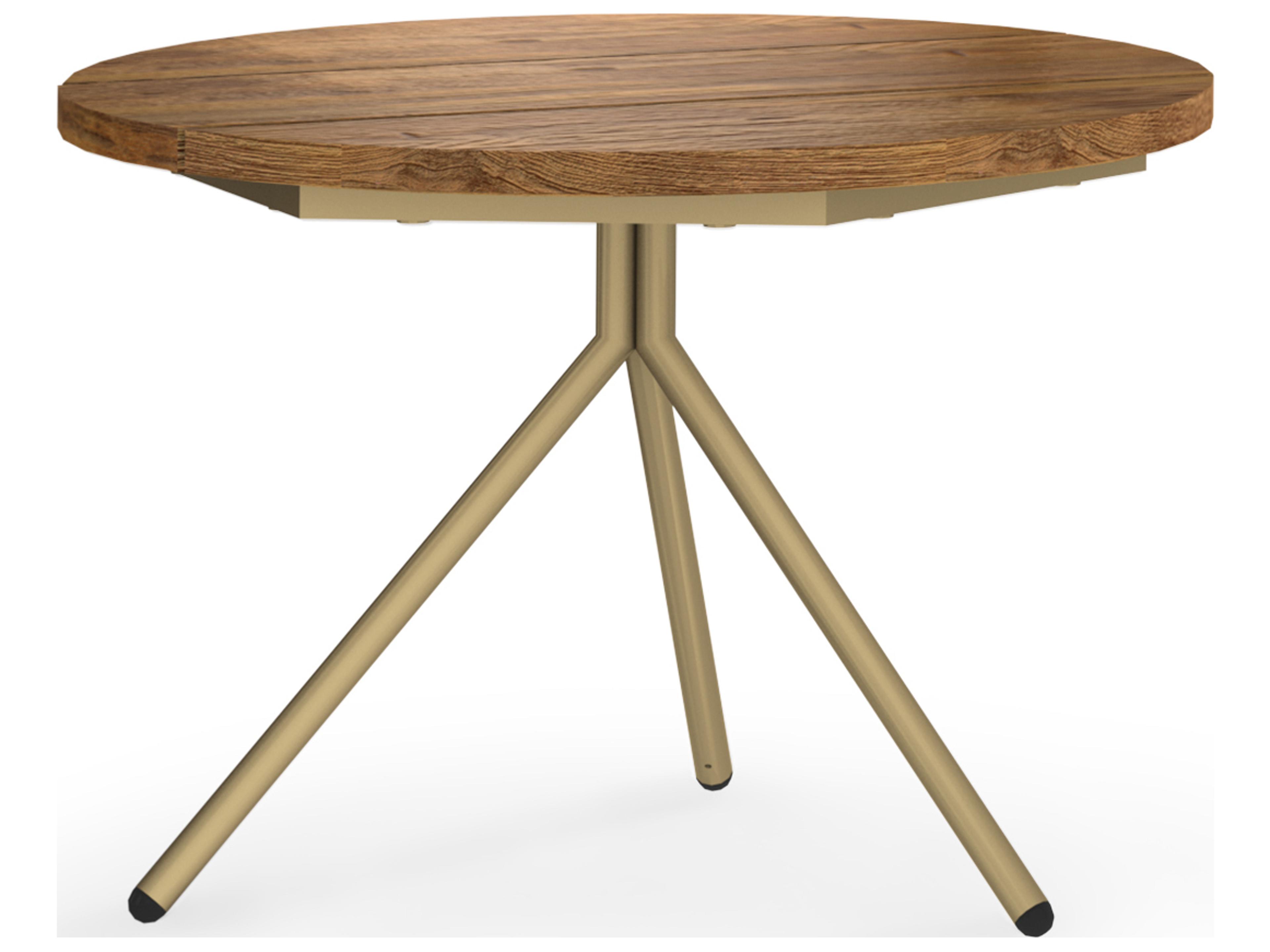 MamaGreen Bono Aluminum Round Low Outdoor End Table