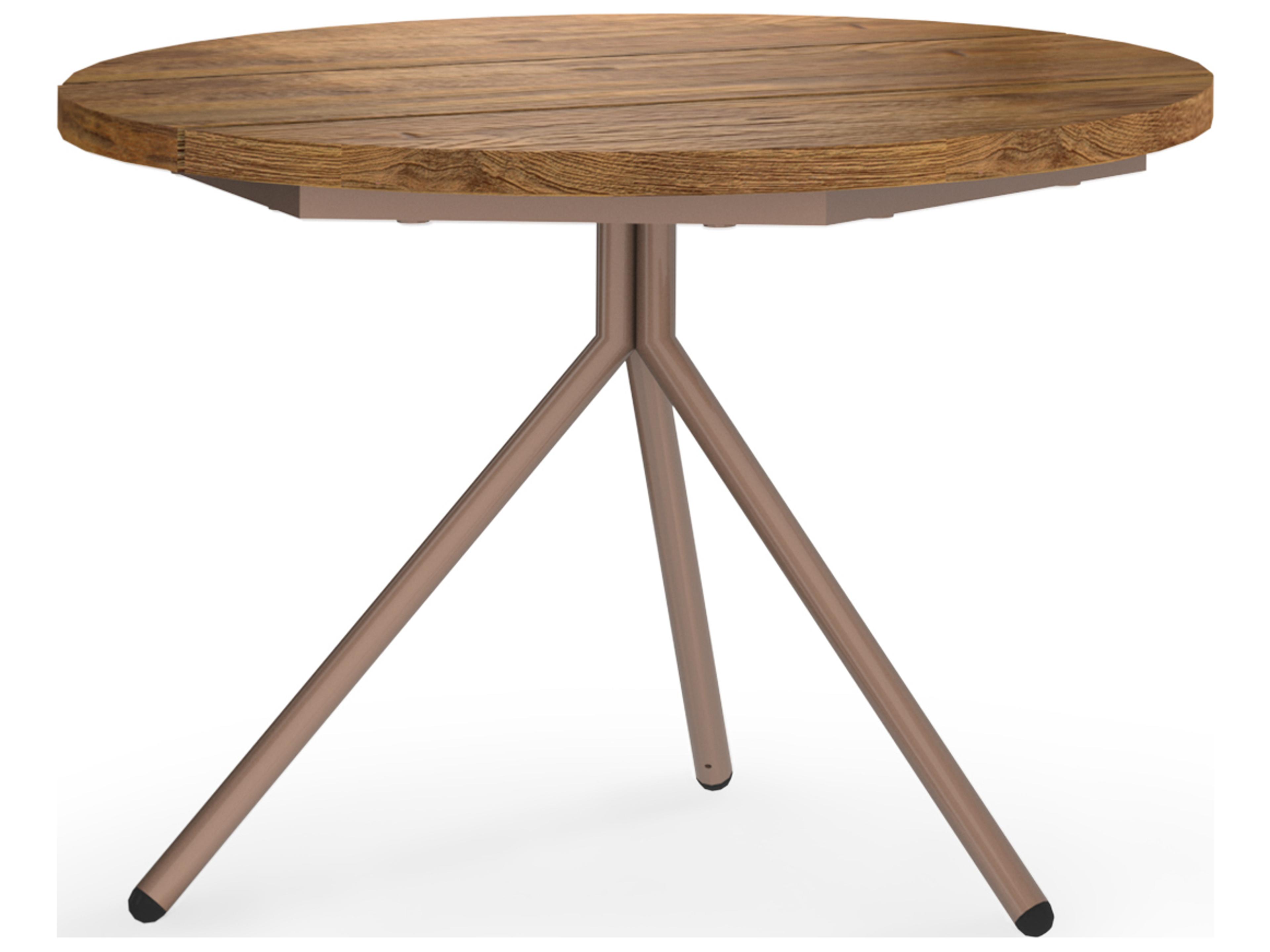 MamaGreen Bono Aluminum Round Low Outdoor End Table