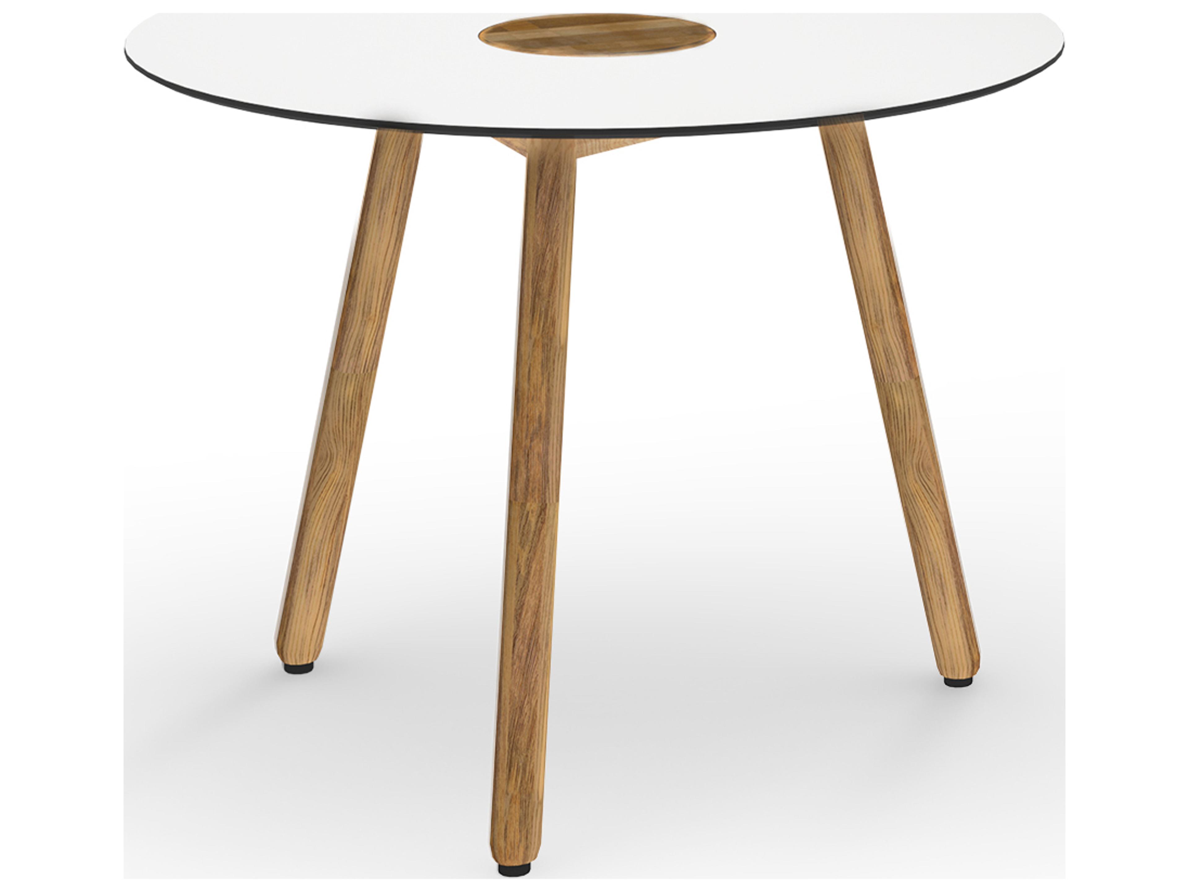 MamaGreen Bono Teak Round Patio Dining Table
