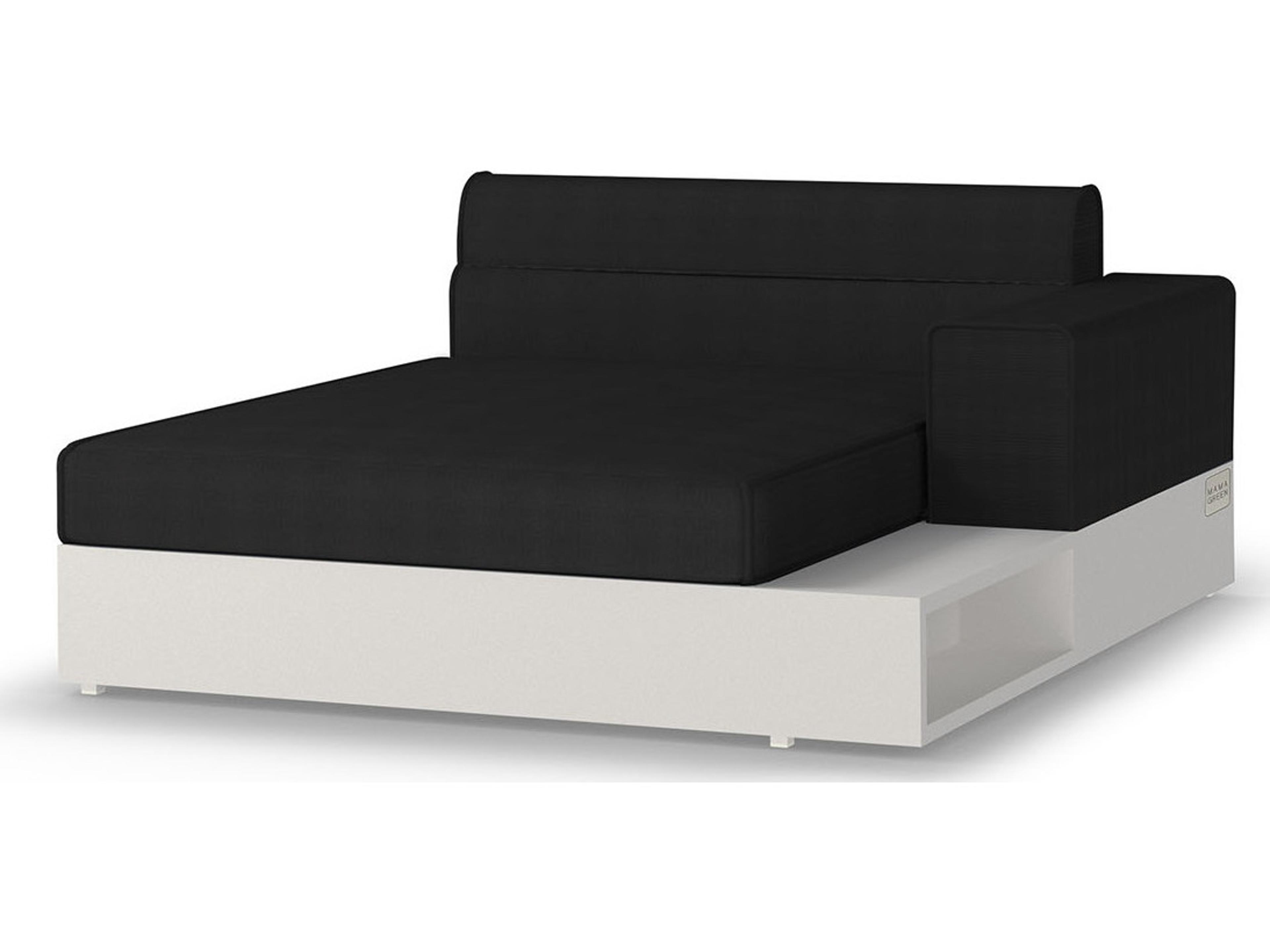 MamaGreen Boulevard Aluminum Left Hand Outdoor Patio Chaise Lounge