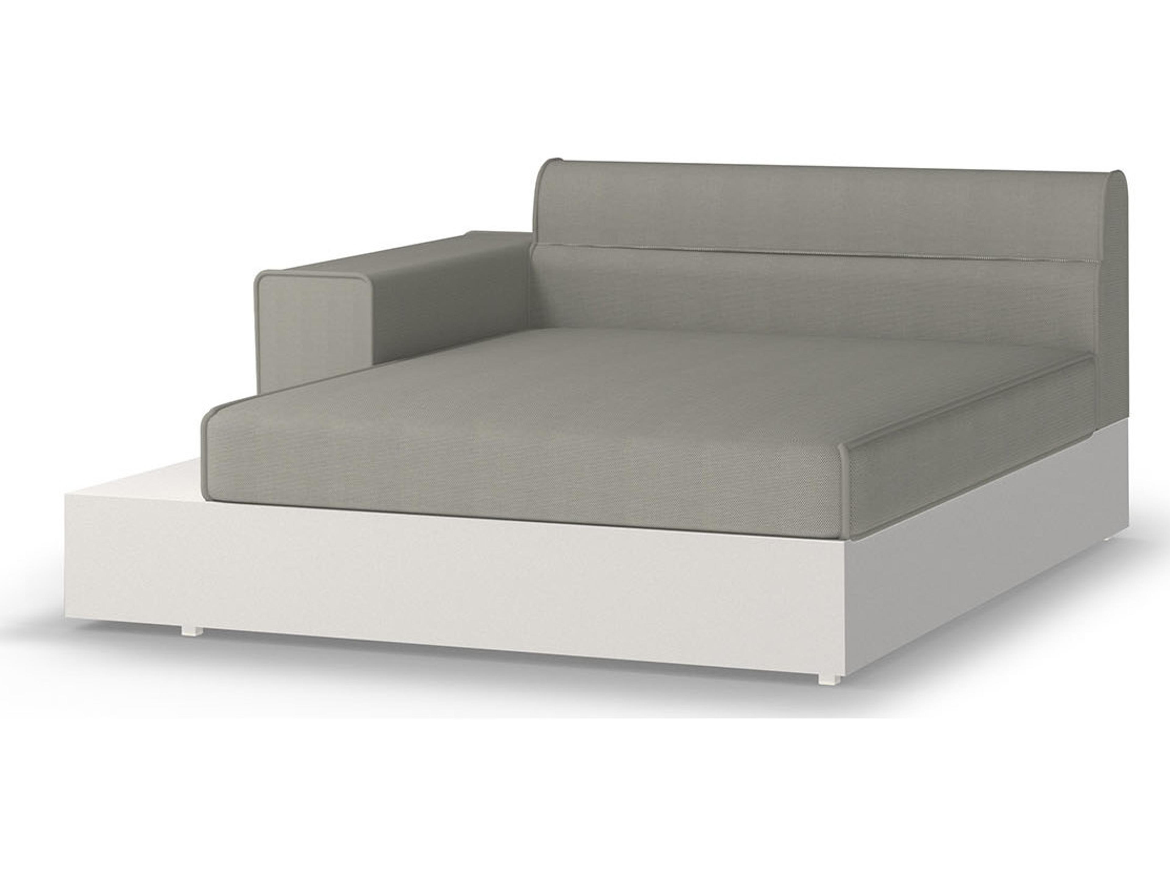 MamaGreen Boulevard Aluminum Right Hand Patio Chaise Lounge