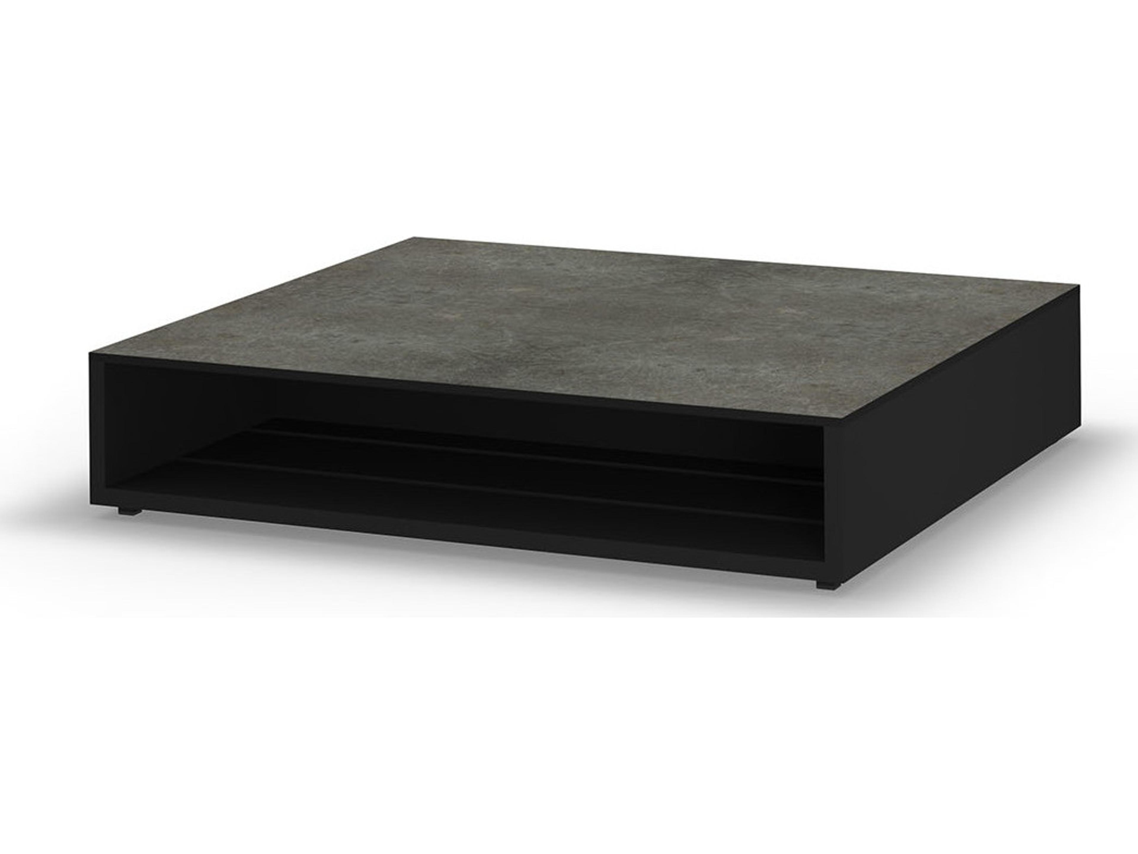 MamaGreen Boulevard Aluminum Square HPL Top Outdoor Patio Coffee Table