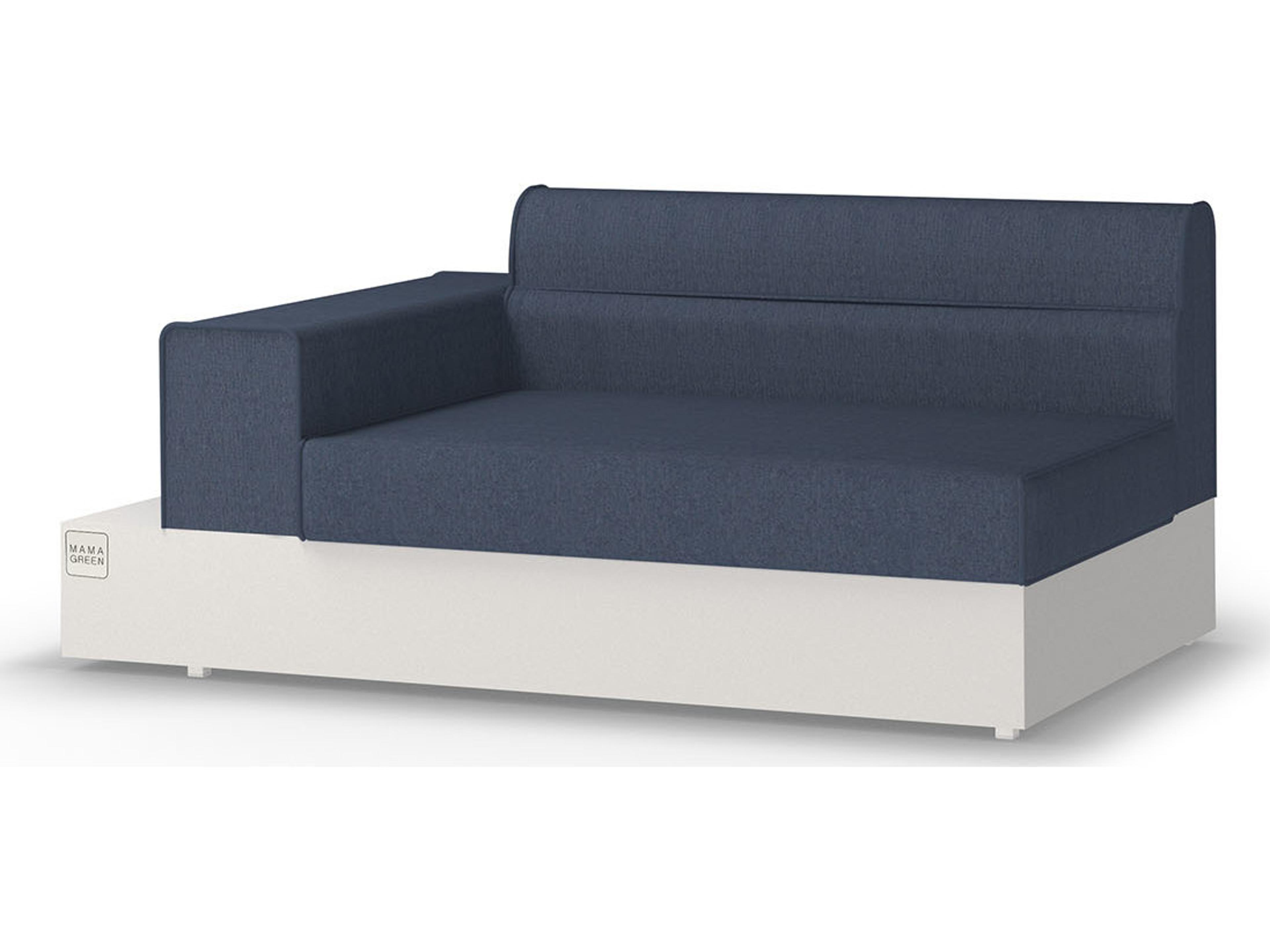 MamaGreen Boulevard Aluminum Right Hand End Outdoor Lounge Chair