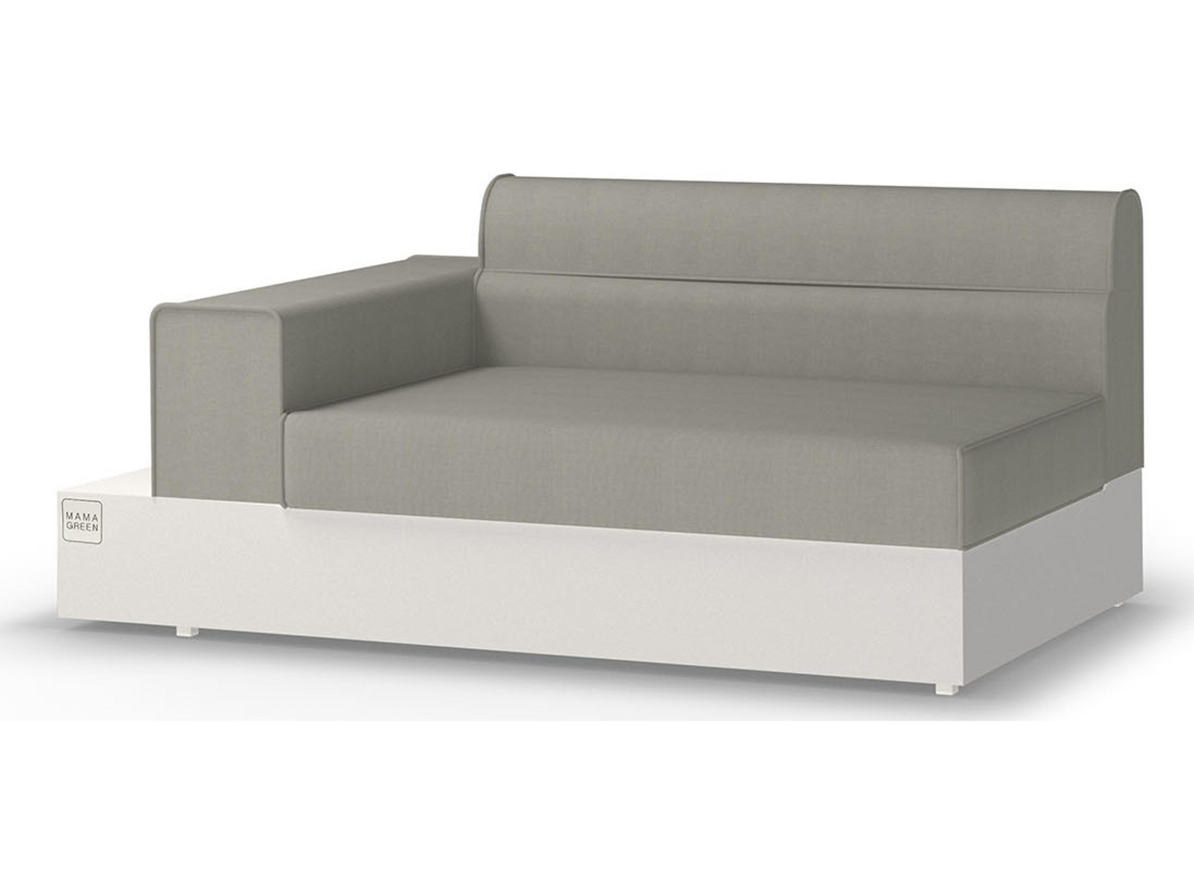 MamaGreen Boulevard Aluminum Right Hand End Outdoor Lounge Chair