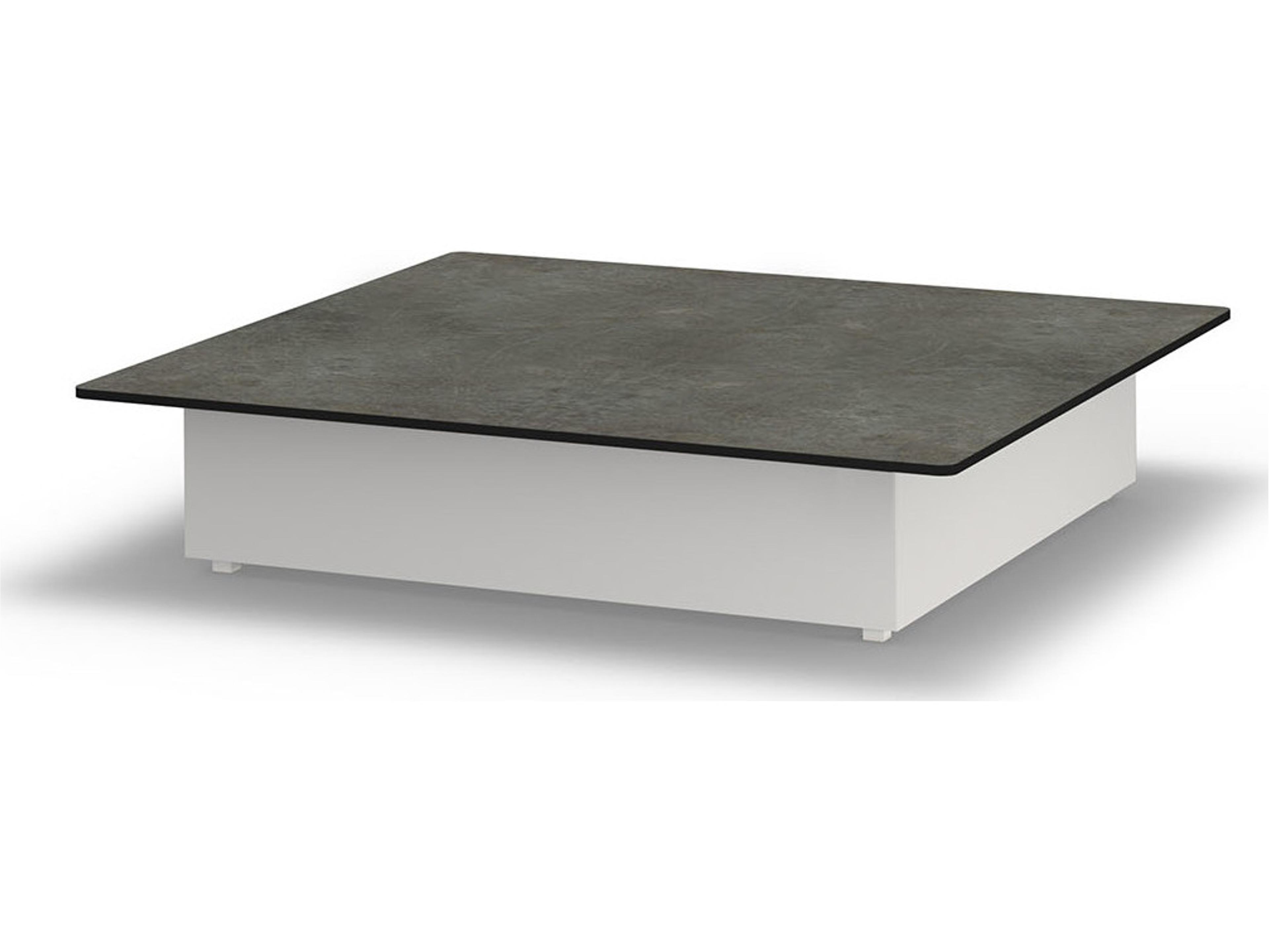 MamaGreen Boulevard Aluminum Square HPL Top Entertainment Table