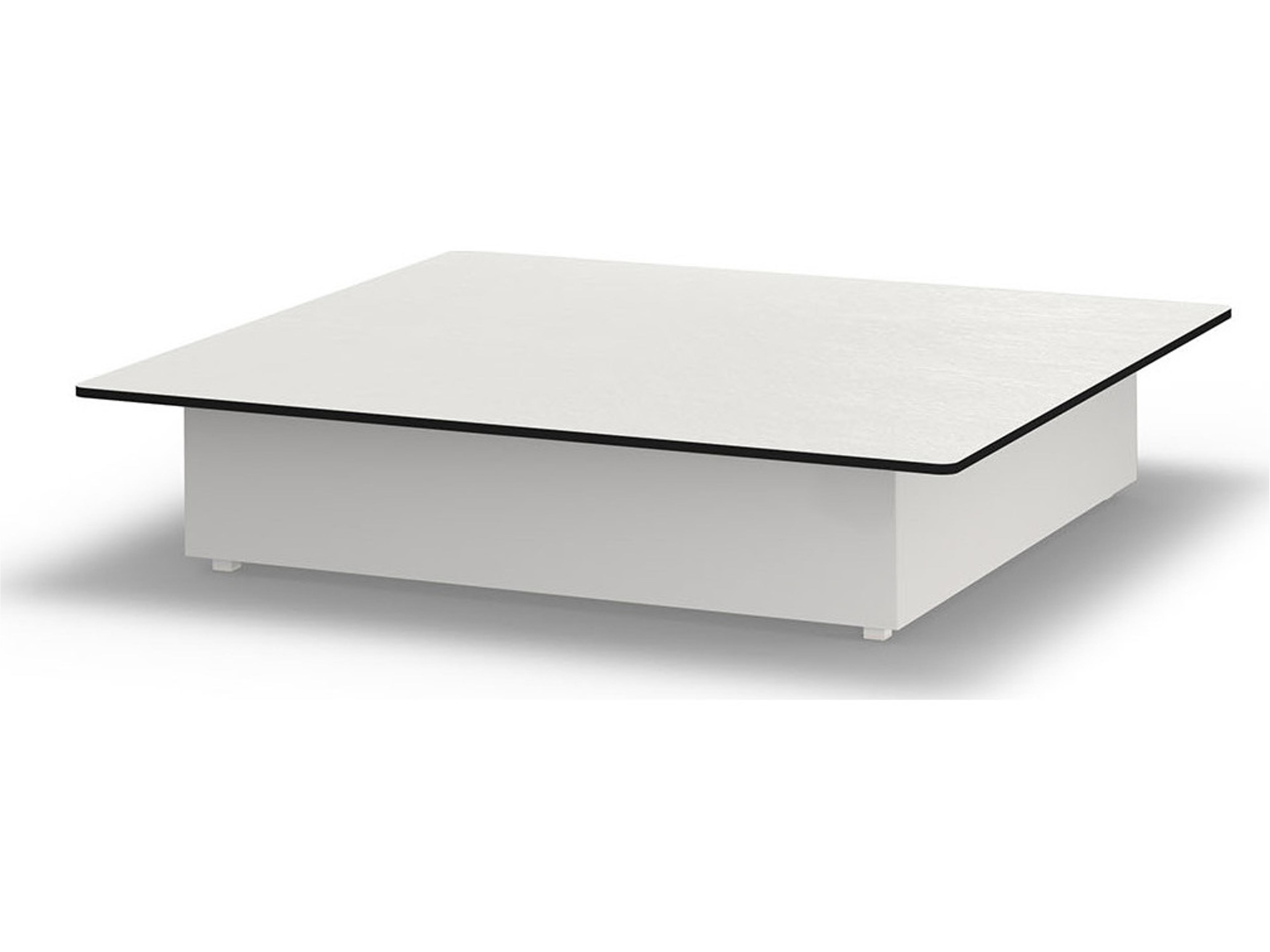 MamaGreen Boulevard Aluminum Square HPL Top Entertainment Table