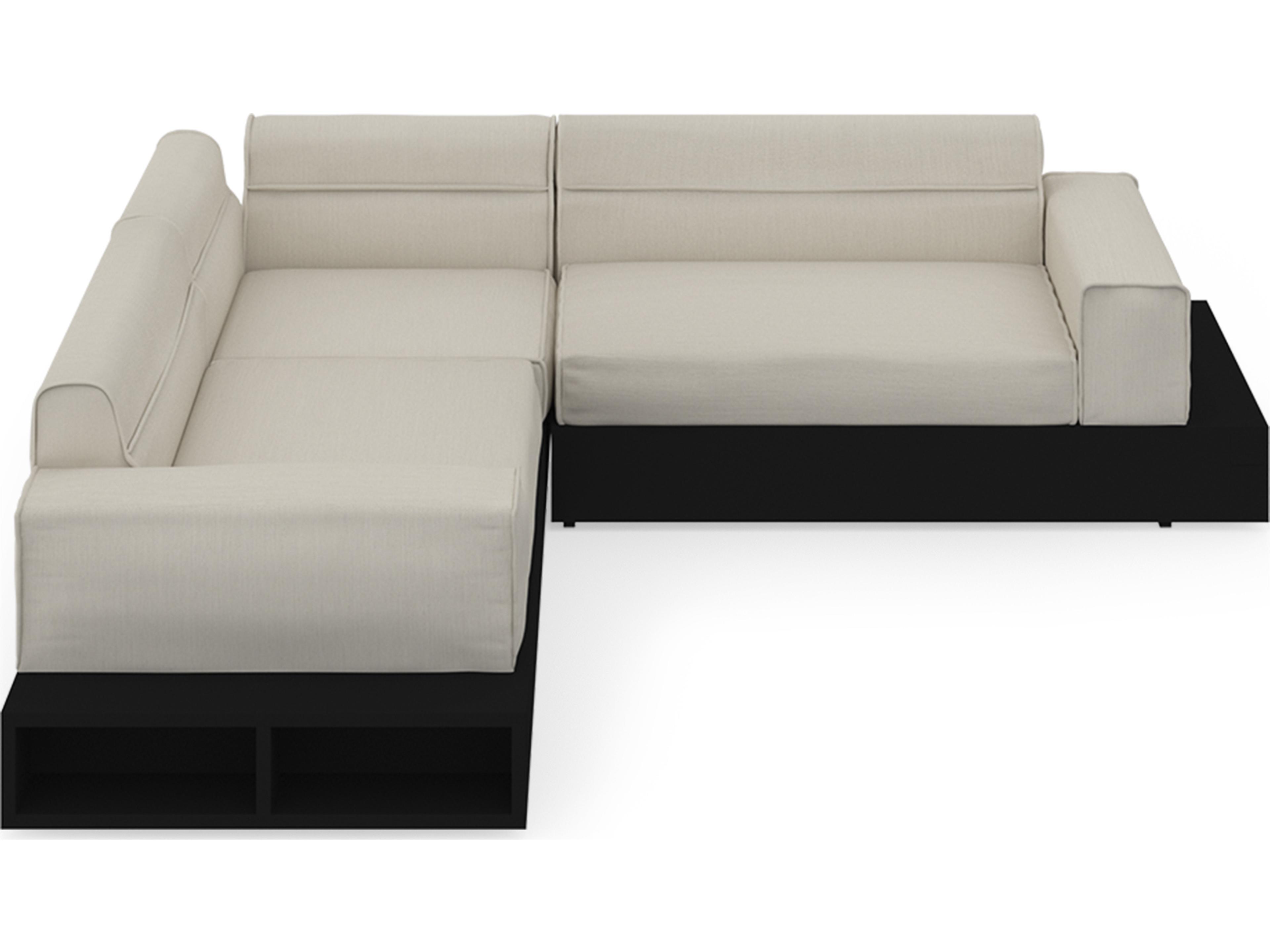 MamaGreen Boulevard Aluminum Sectional Outdoor Patio Lounge Set