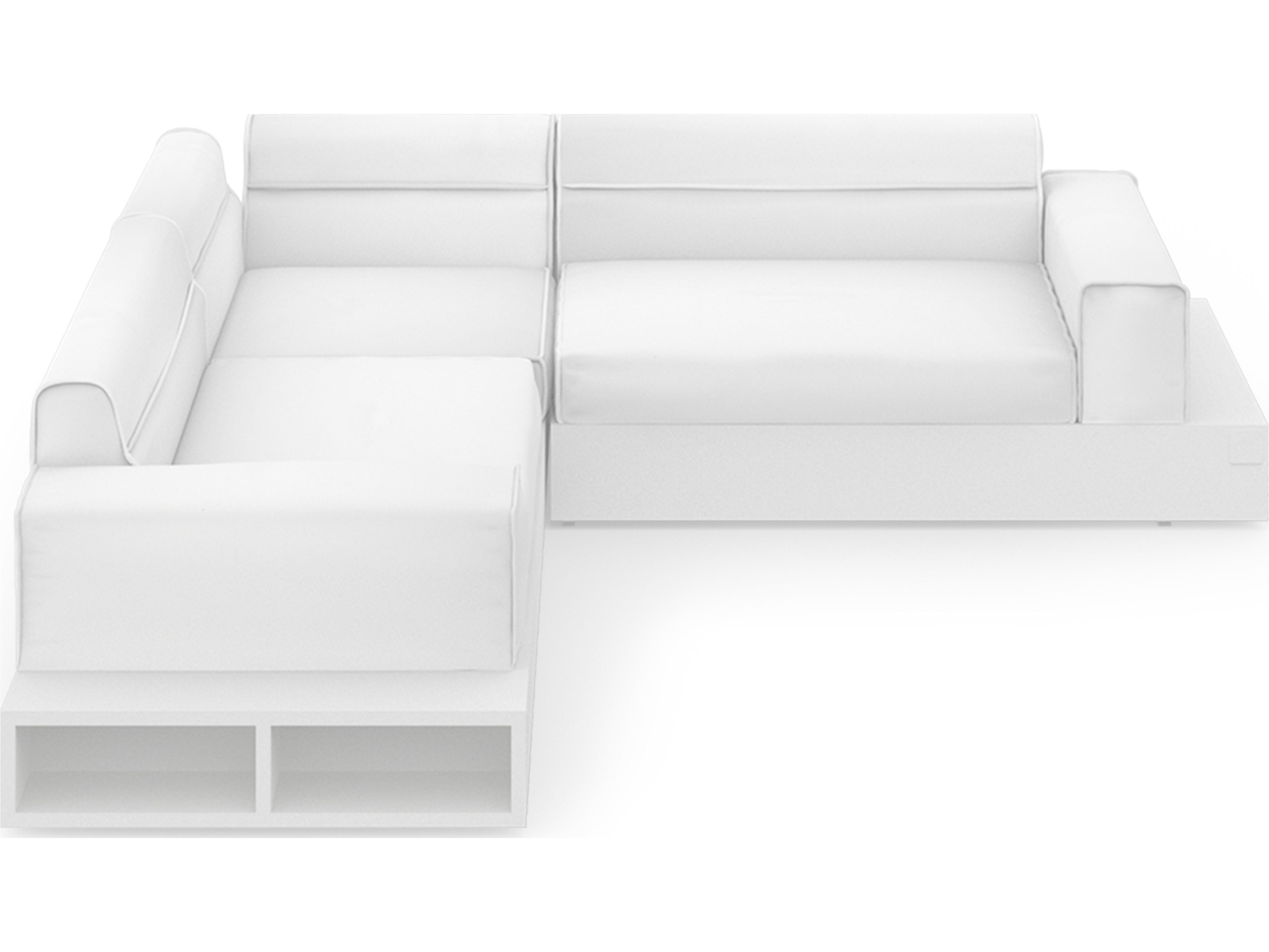 MamaGreen Boulevard Aluminum Sectional Outdoor Patio Lounge Set