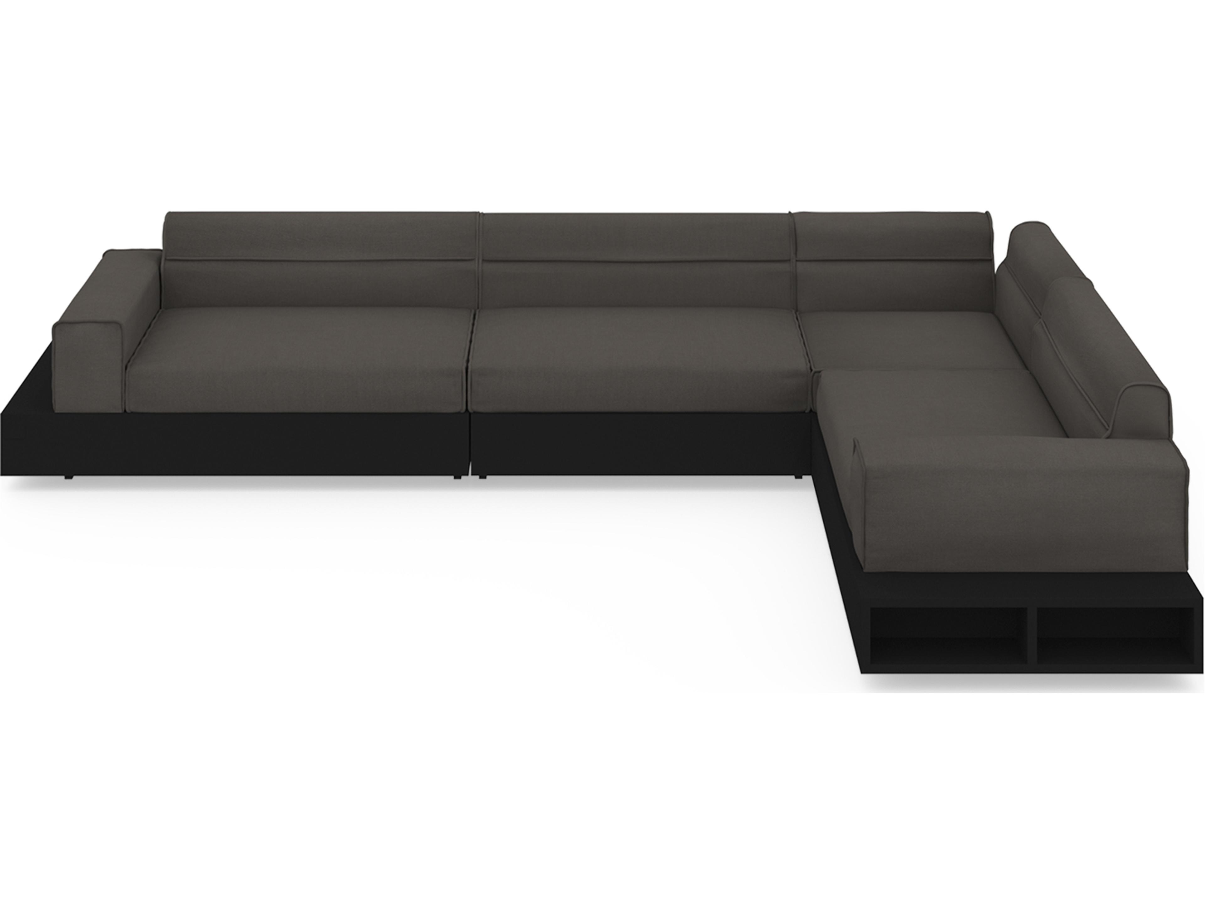 MamaGreen Boulevard Aluminum Sectional Outdoor Patio Lounge Set