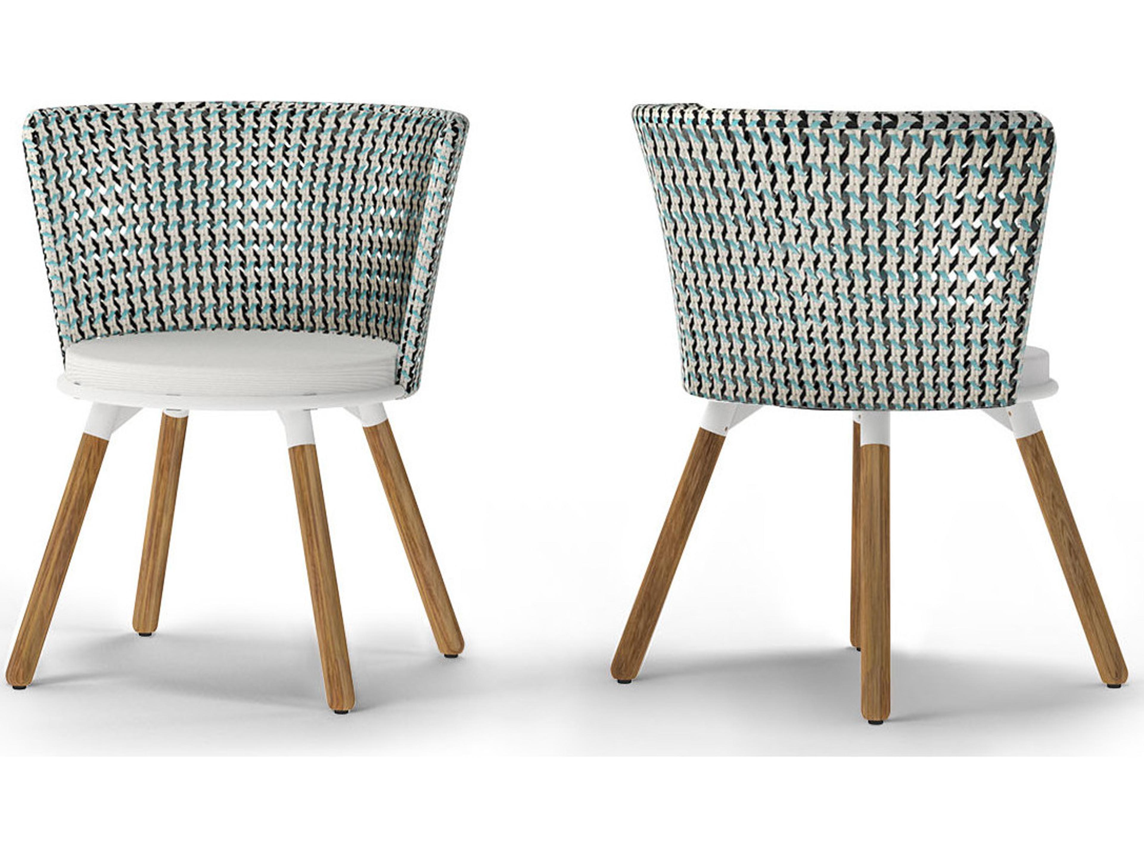 MamaGreen Daisy Rae Teak Wicker Outdoor Patio Dining Chair