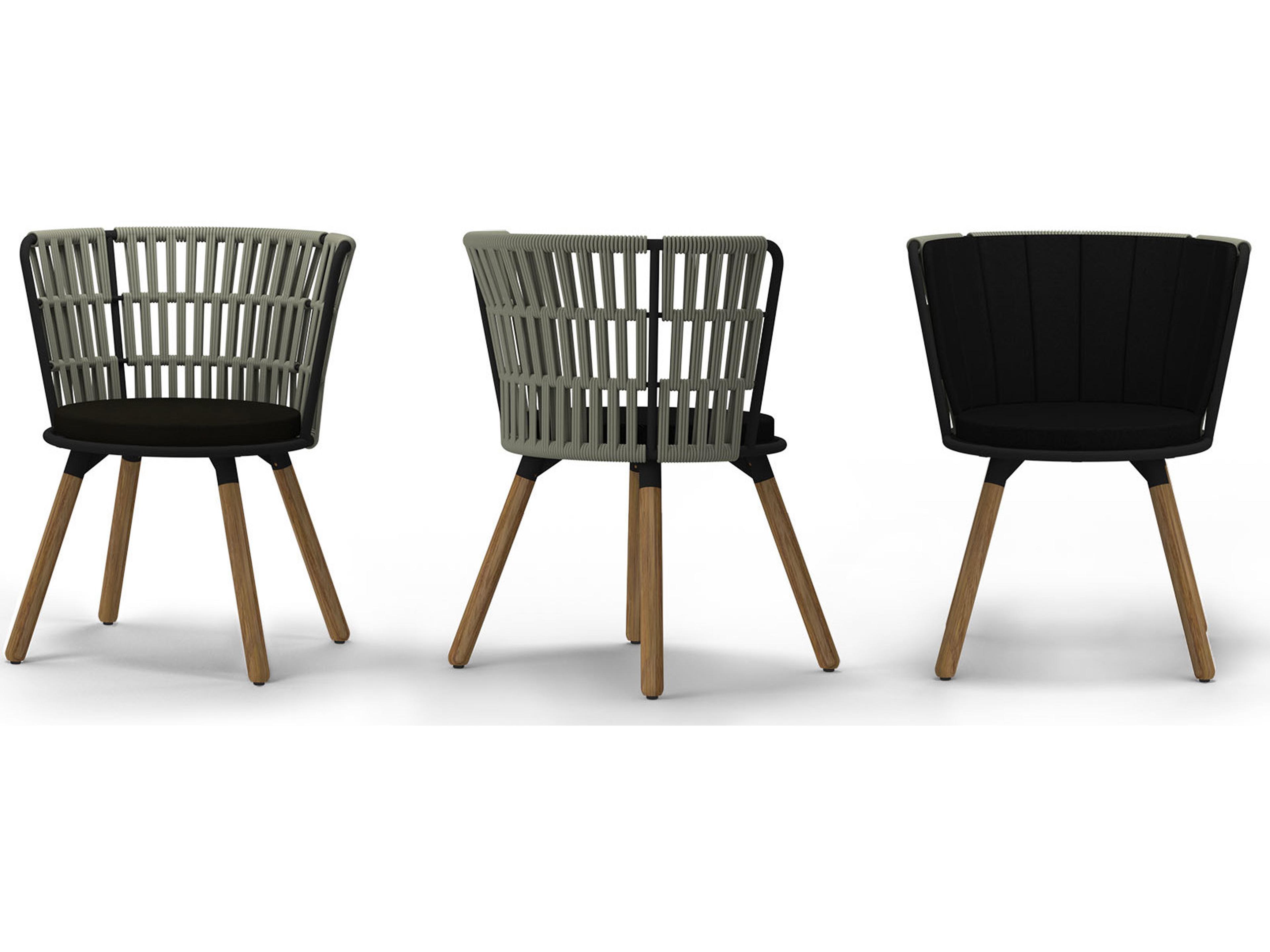 MamaGreen Daisy Rae Teak Rope Outdoor Dining Chair